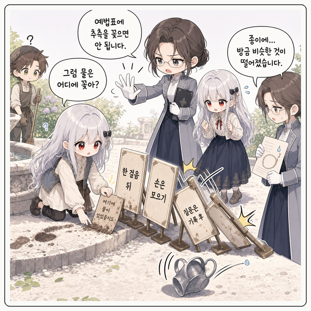 마른 분수의 발자국 시험 003컷