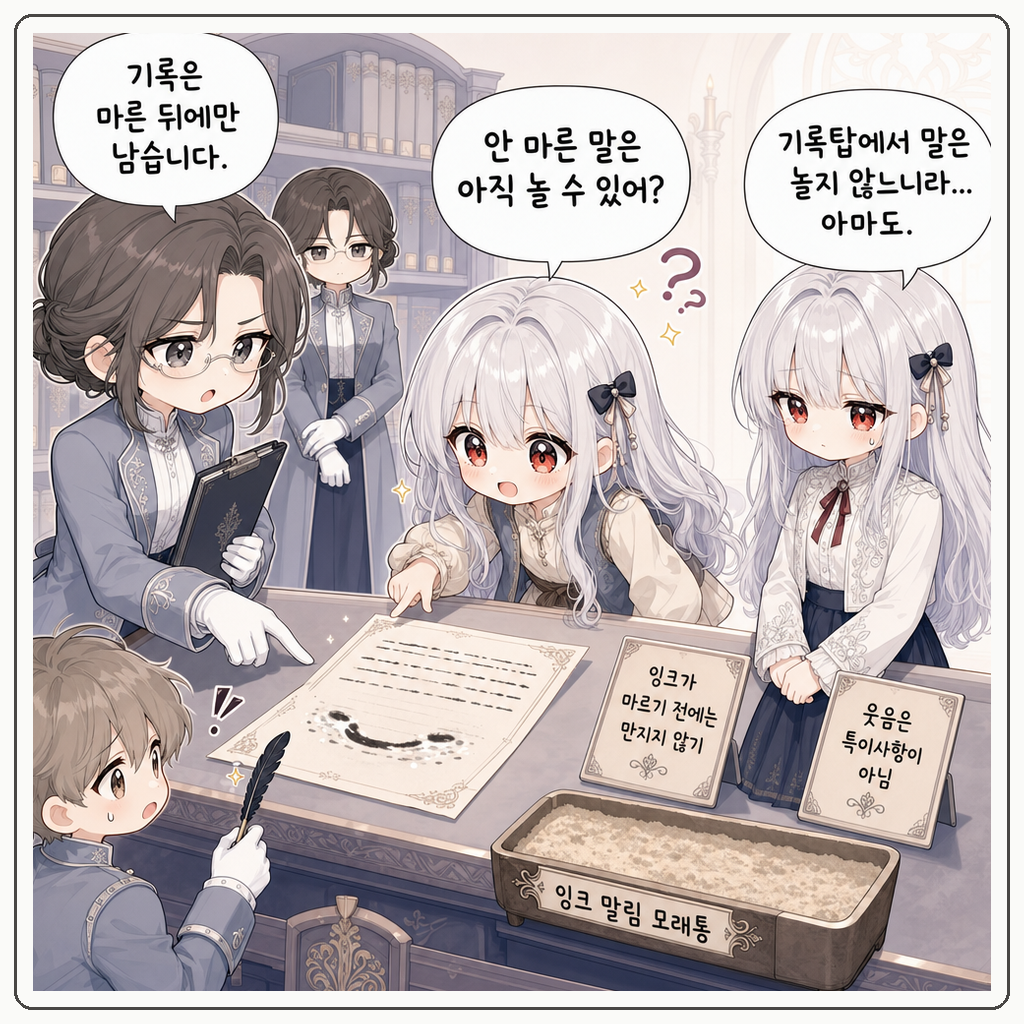 잉크가 웃음을 먼저 번졌다 001컷