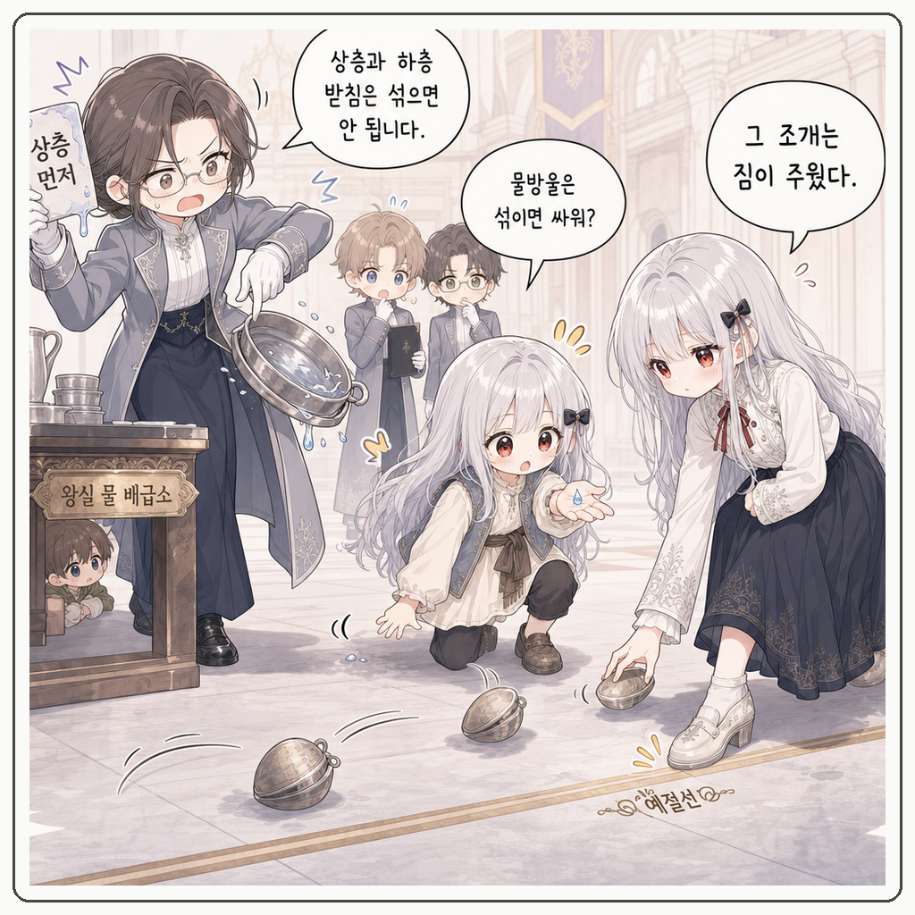 물방울 줄이 삐뚤었다 003컷