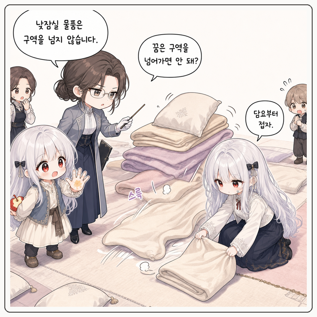 베개 줄이 먼저 누웠다 003컷