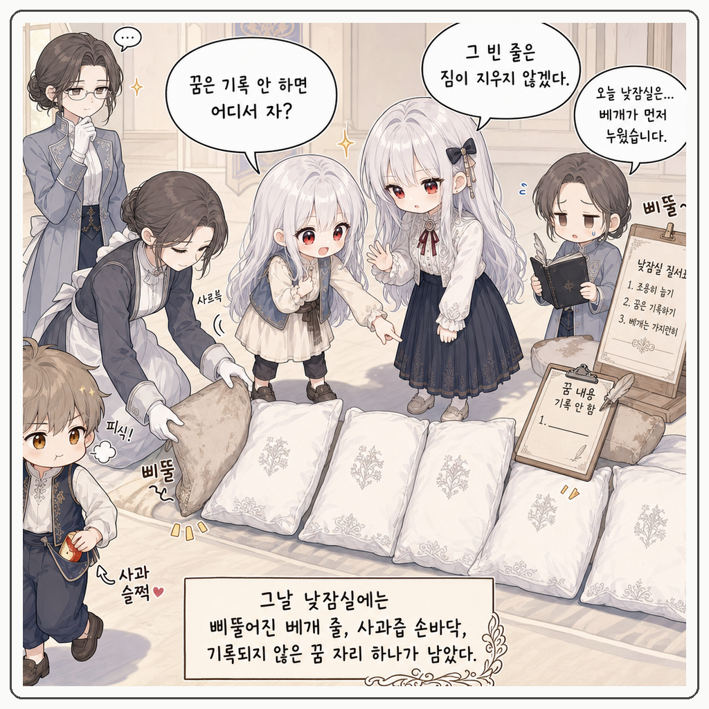 베개 줄이 먼저 누웠다 004컷