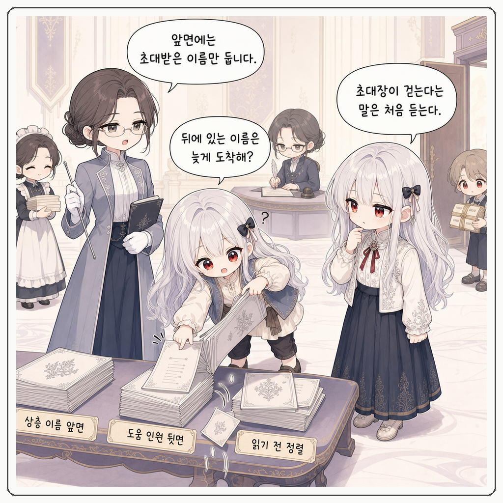 초대장이 뒤로 걸었다 001컷