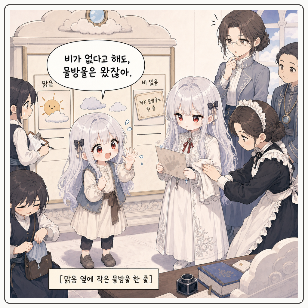 맑음 카드가 먼저 젖었다 004컷