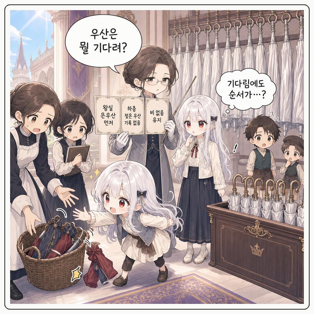 우산꽂이가 먼저 비를 기다렸다 001컷