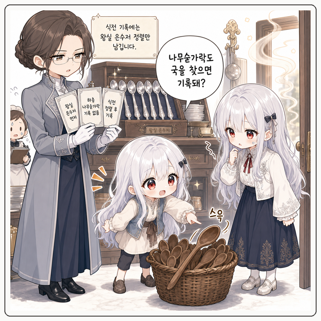 작은 숟가락이 먼저 국을 찾았다 001컷