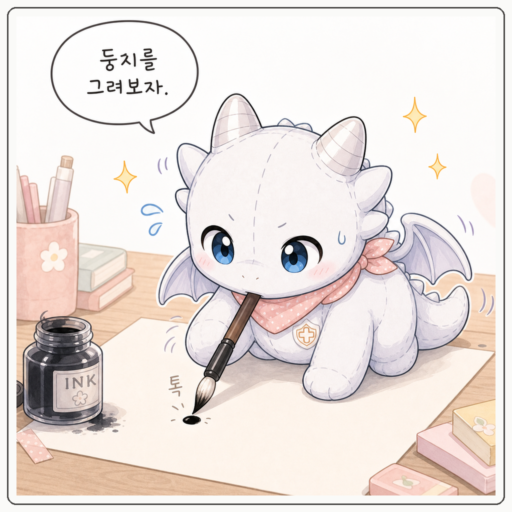 은빛 꼬리의 서툰 붓질 001컷