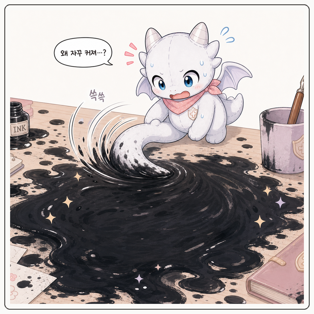 은빛 꼬리의 서툰 붓질 003컷