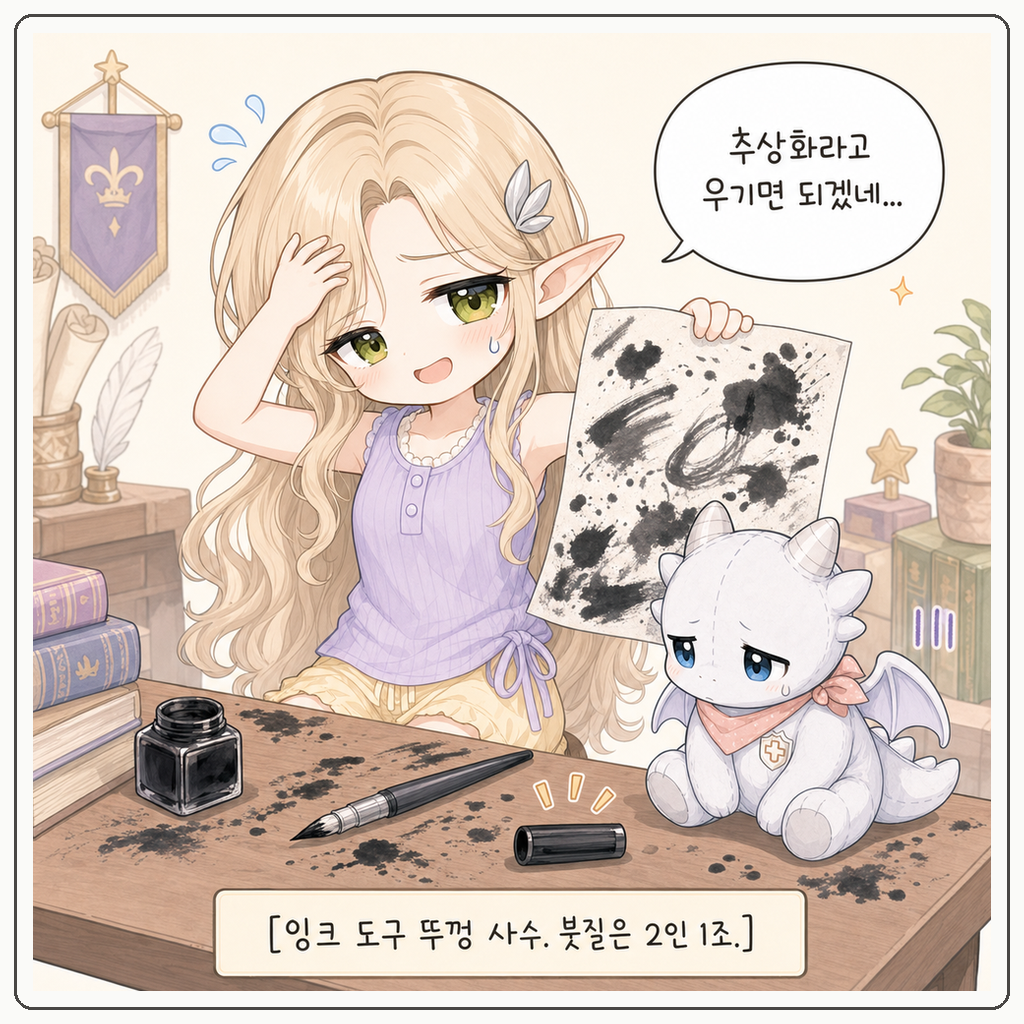 은빛 꼬리의 서툰 붓질 004컷