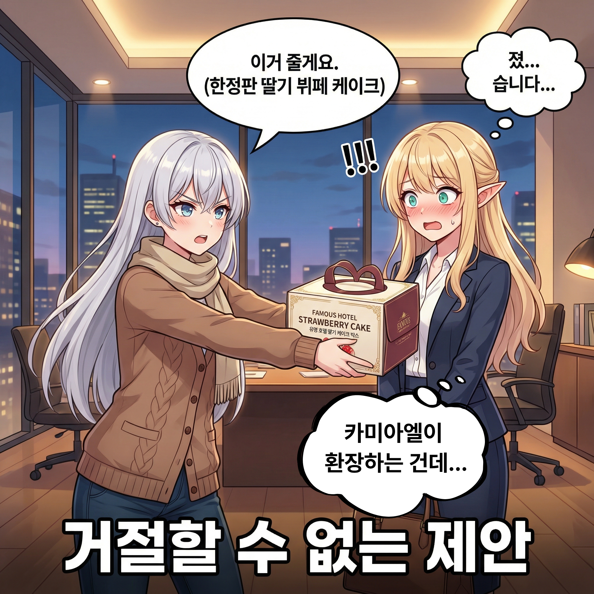 만남의 서막 (부제: 딸기 케이크의 위력) 003컷