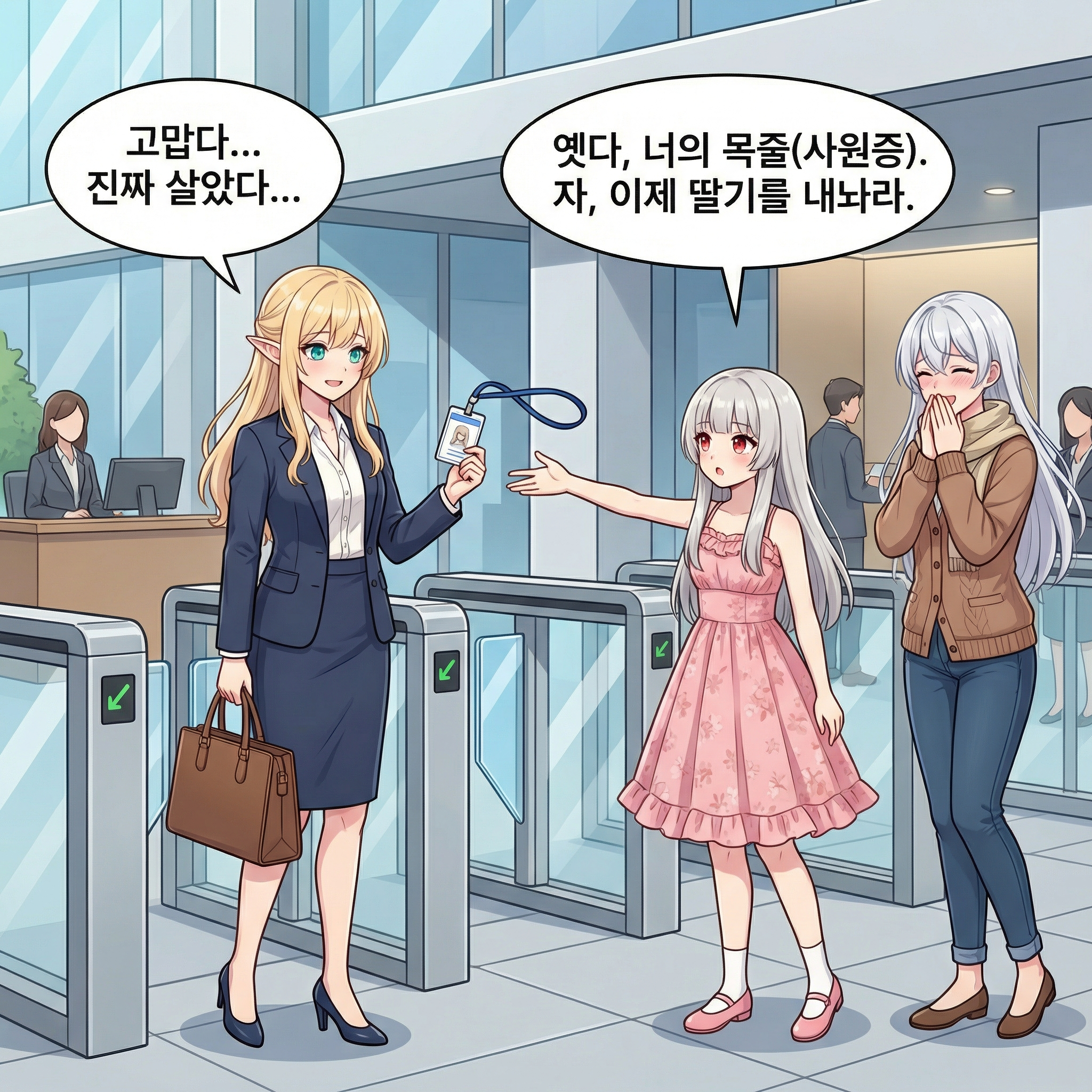 사원증과 딸기 뷔페 (10컷 압축본) 004컷