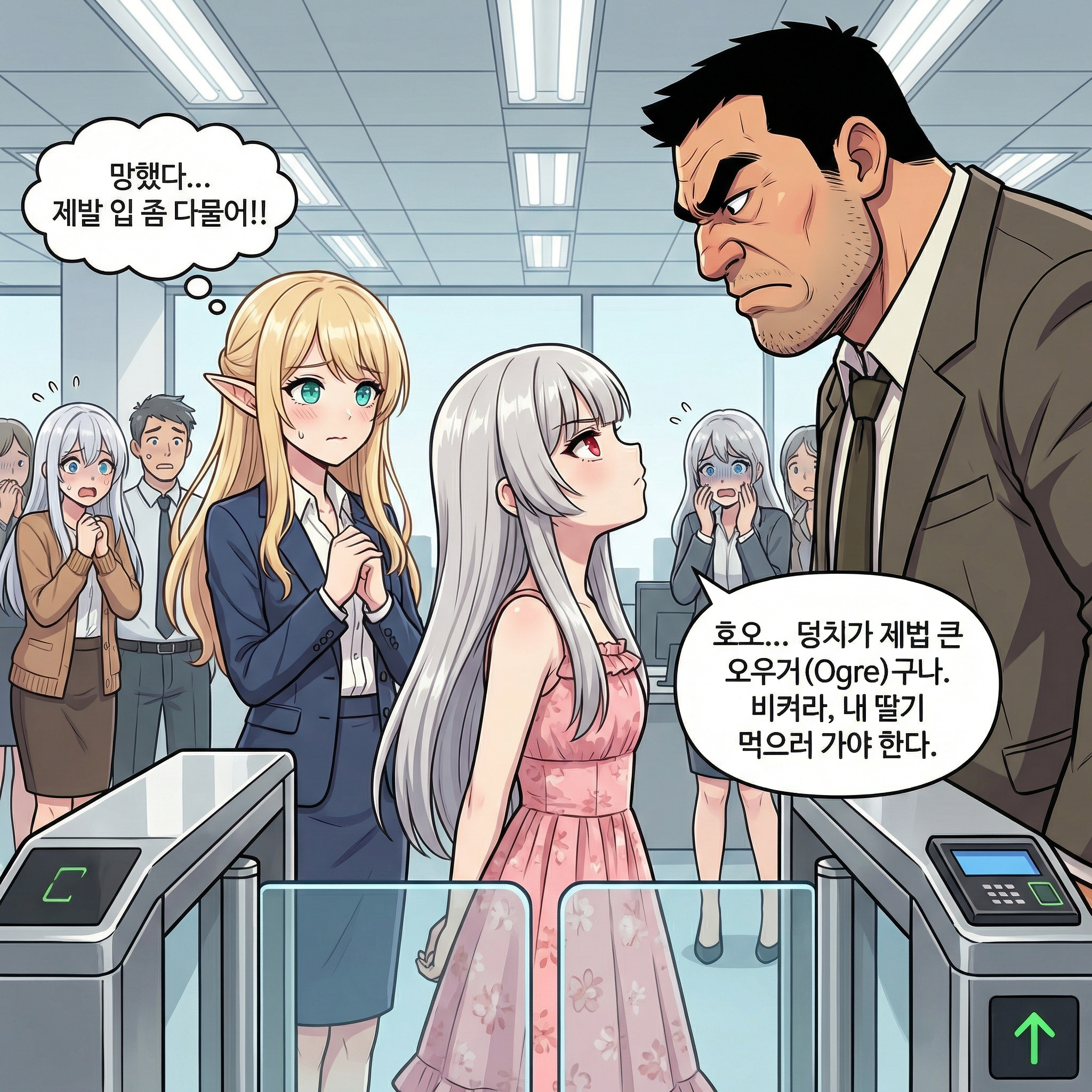 사원증과 딸기 뷔페 (10컷 압축본) 006컷