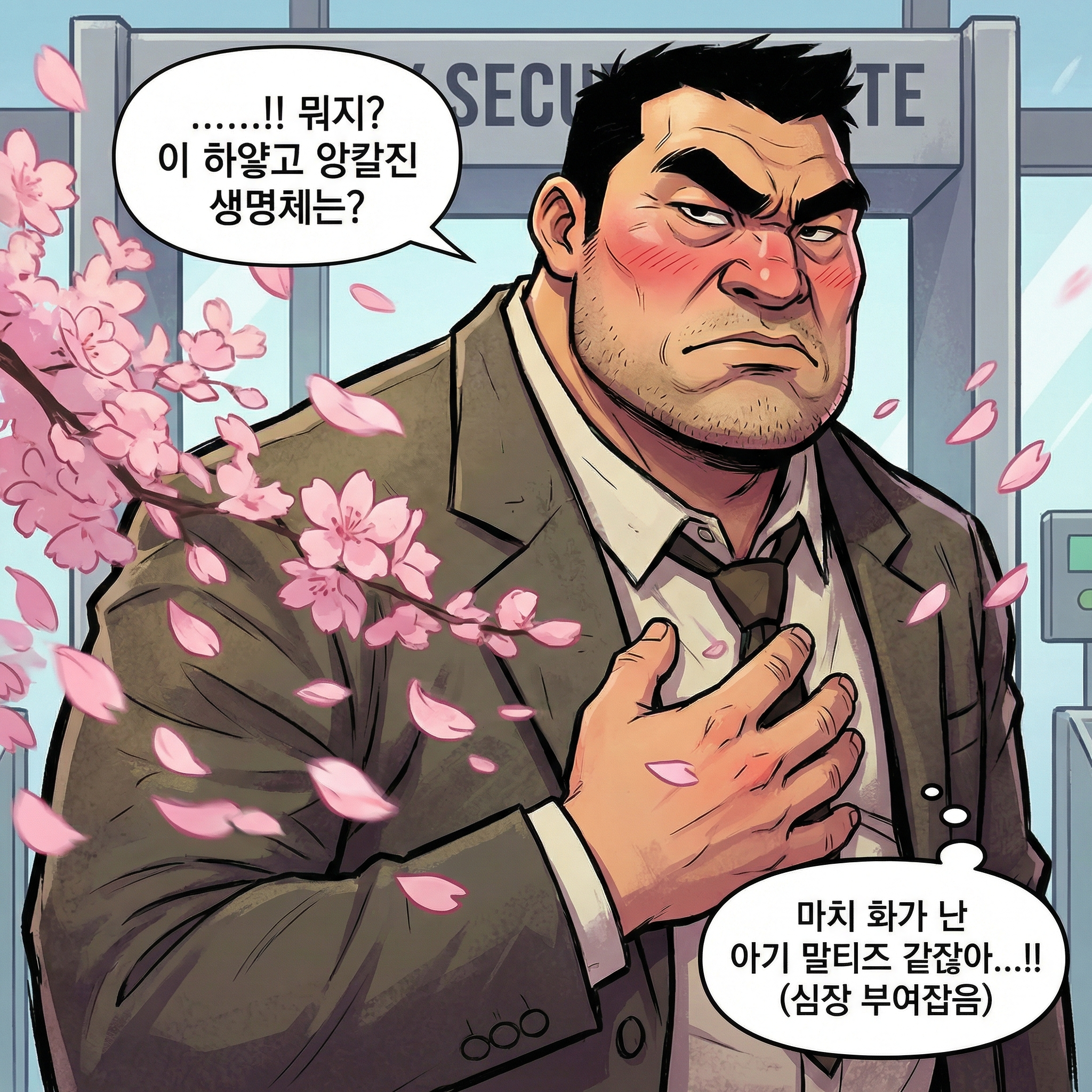 사원증과 딸기 뷔페 (10컷 압축본) 007컷