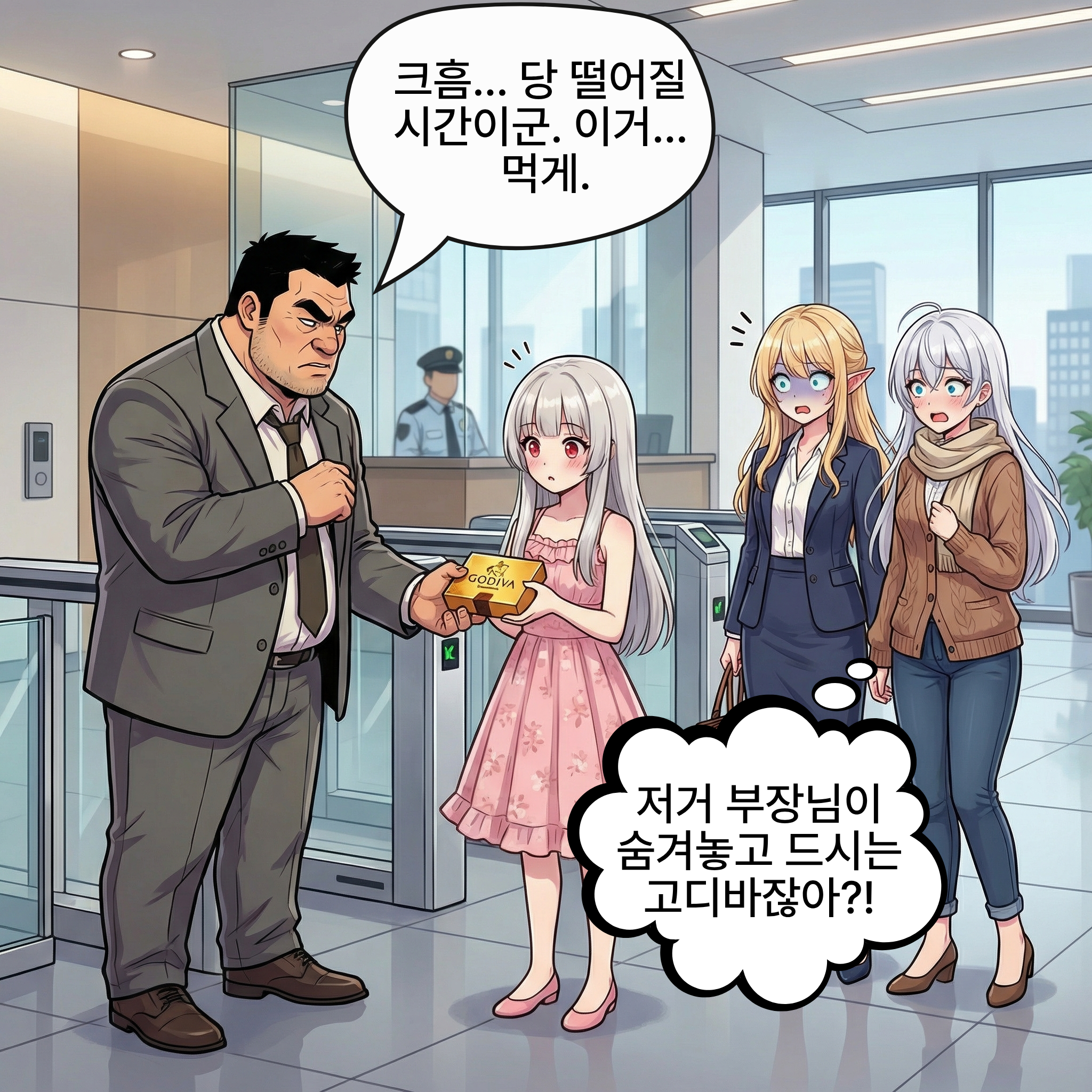 사원증과 딸기 뷔페 (10컷 압축본) 008컷