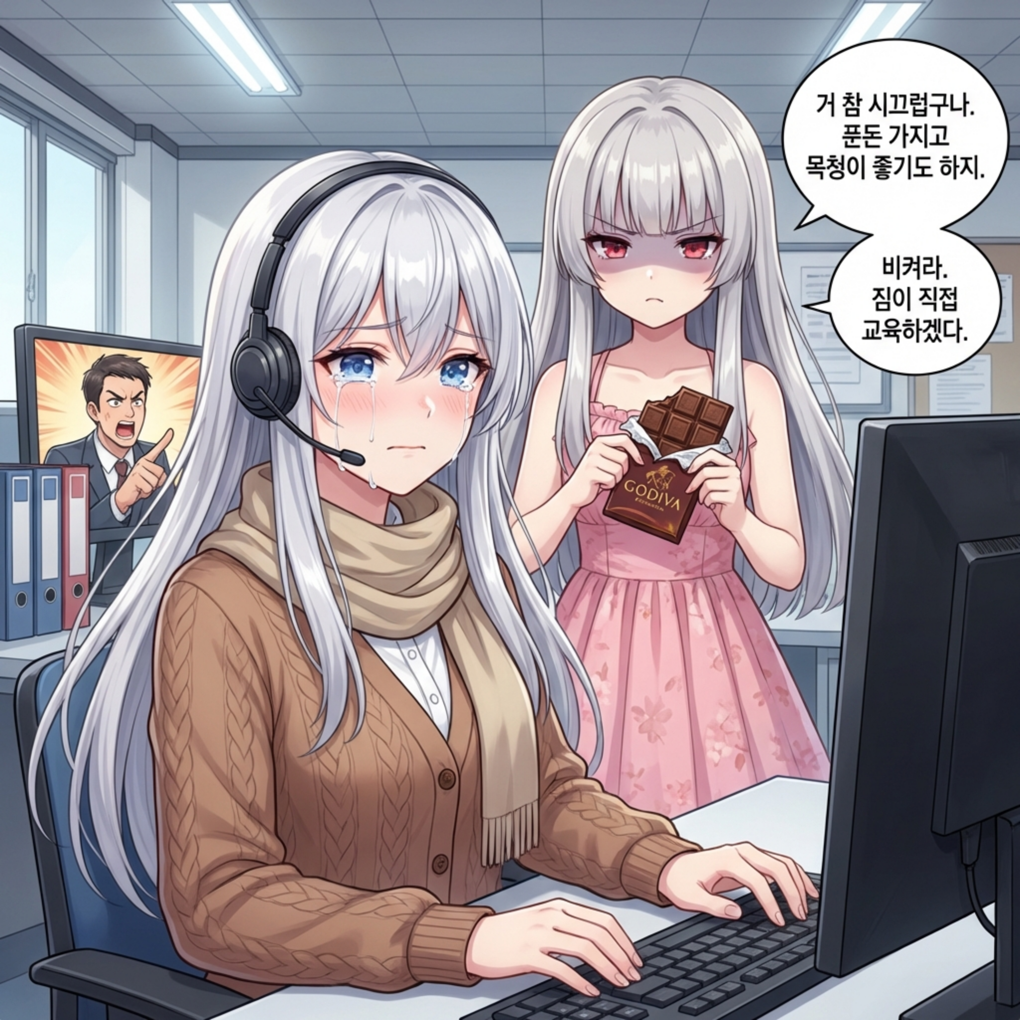 용의 고객 응대 (수정본: 냉미녀의 참교육) 002컷