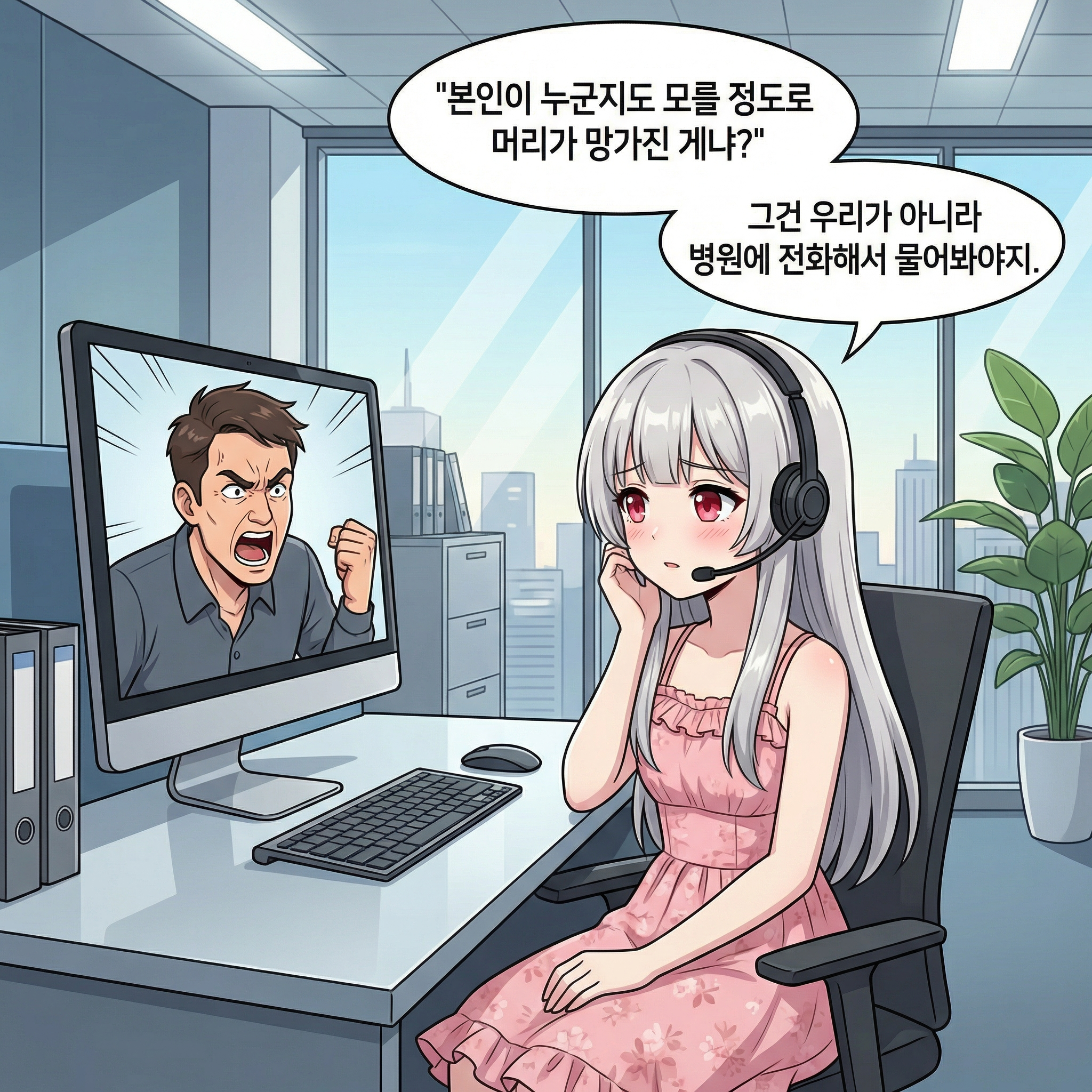 용의 고객 응대 (수정본: 냉미녀의 참교육) 005컷