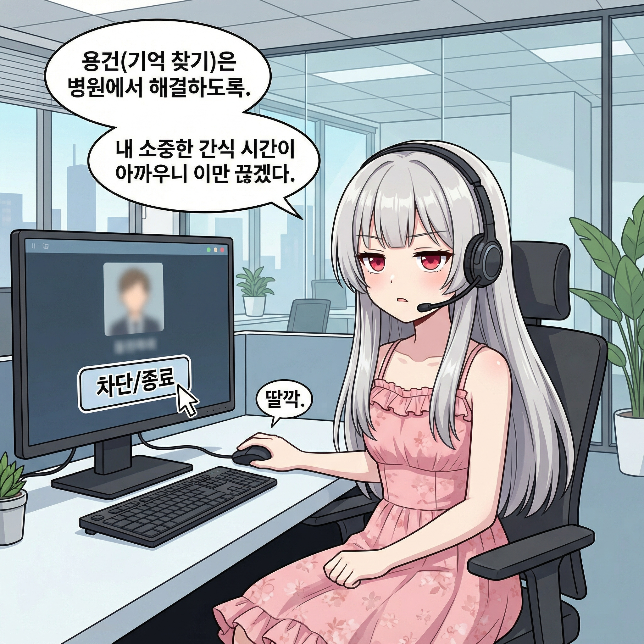 용의 고객 응대 (수정본: 냉미녀의 참교육) 008컷