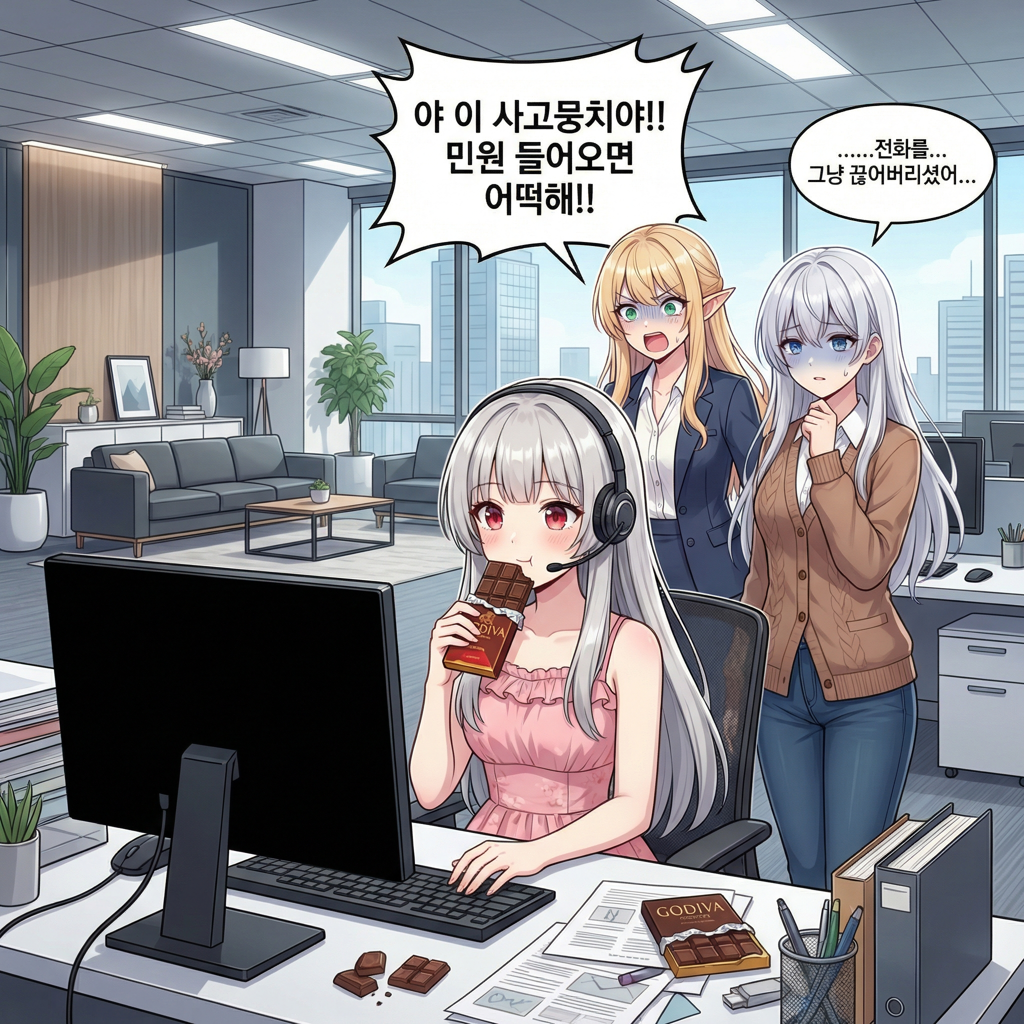 용의 고객 응대 (수정본: 냉미녀의 참교육) 009컷