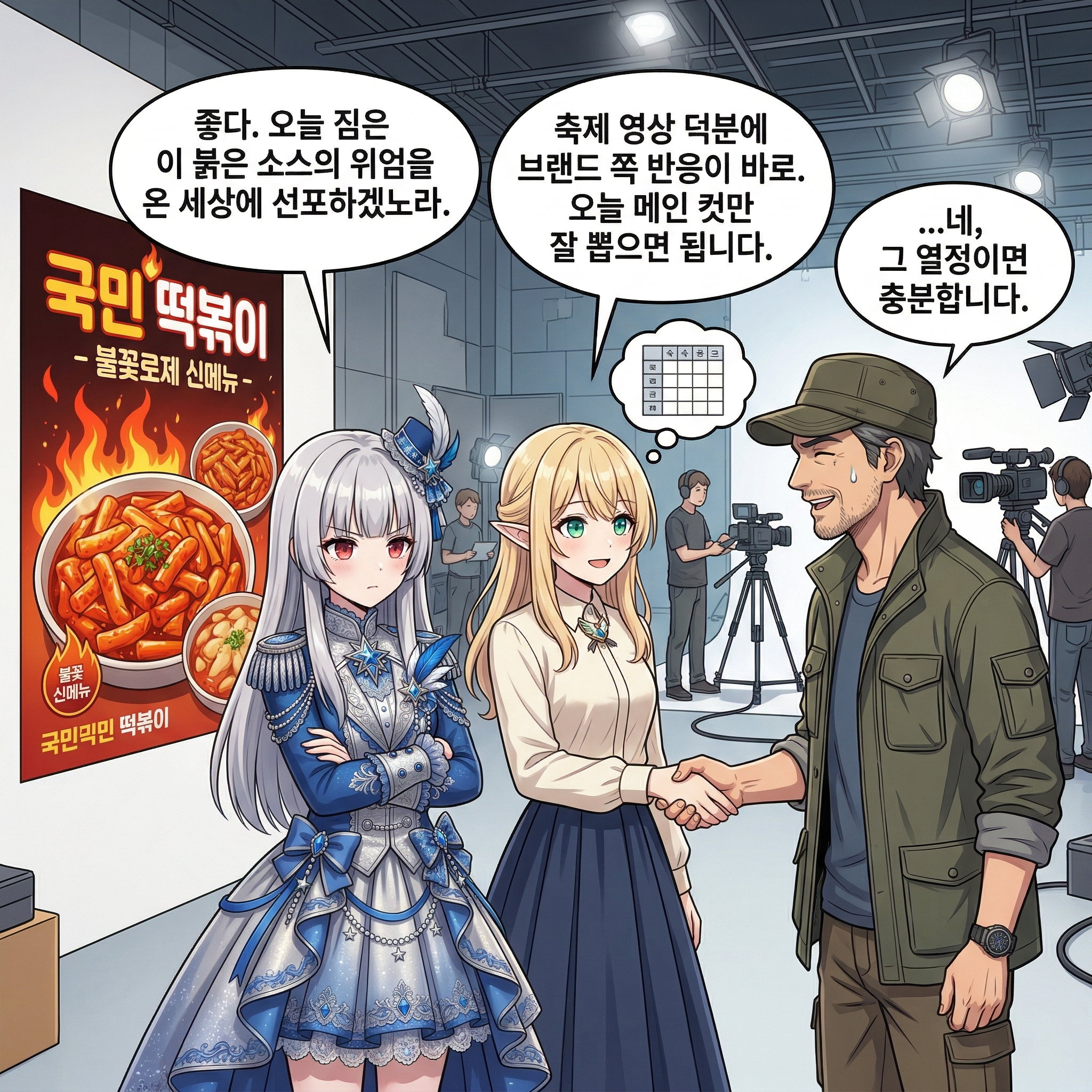 112화: 붉은 앞치마의 은룡 (부제: 분식집 하루 체험은 왜 늘 전쟁이 되는가) 001컷
