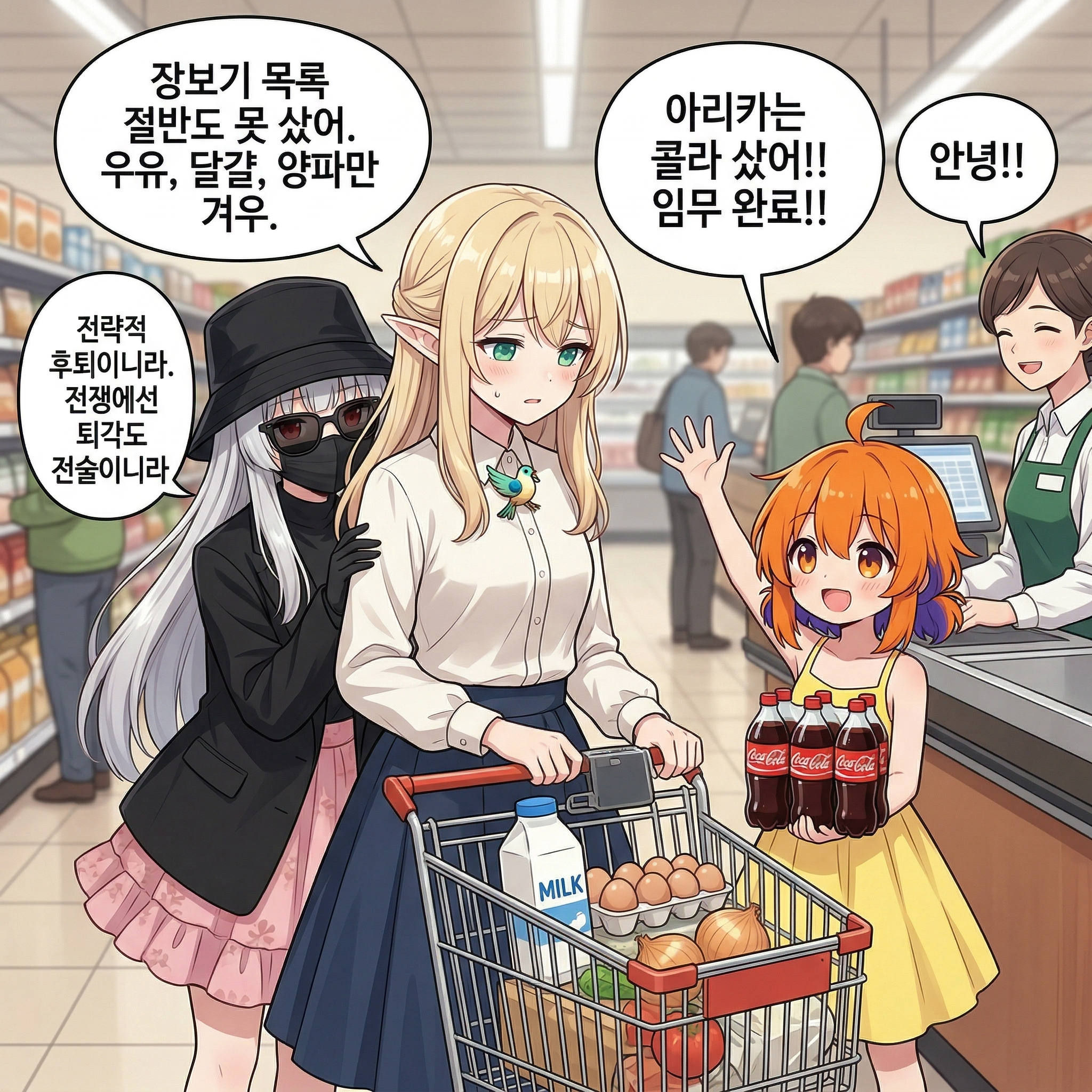 117화: 벚꽃 아래의 게릴라 (부제: 꽃구경 왔다가 팬미팅이 되었다) 008컷