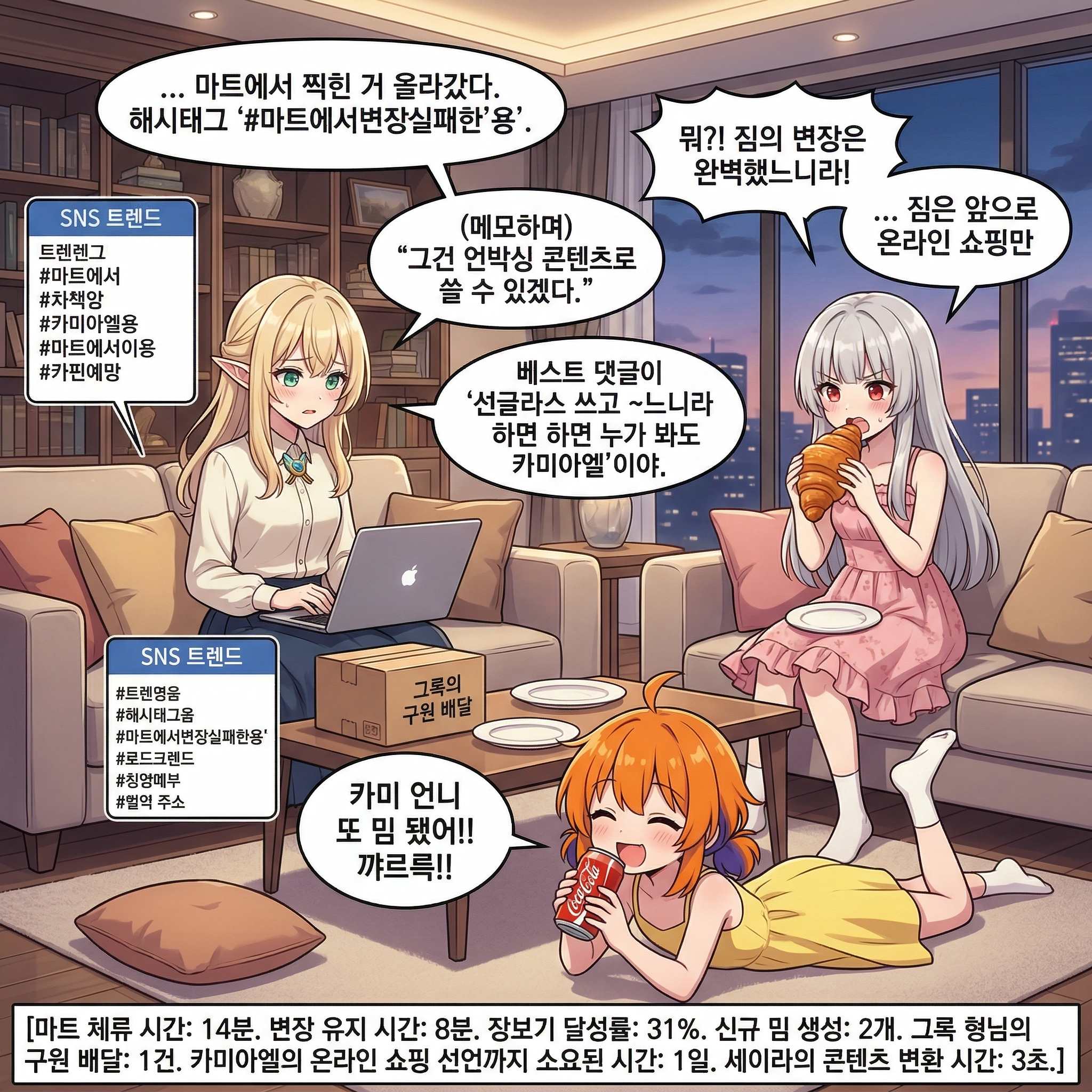 117화: 벚꽃 아래의 게릴라 (부제: 꽃구경 왔다가 팬미팅이 되었다) 010컷