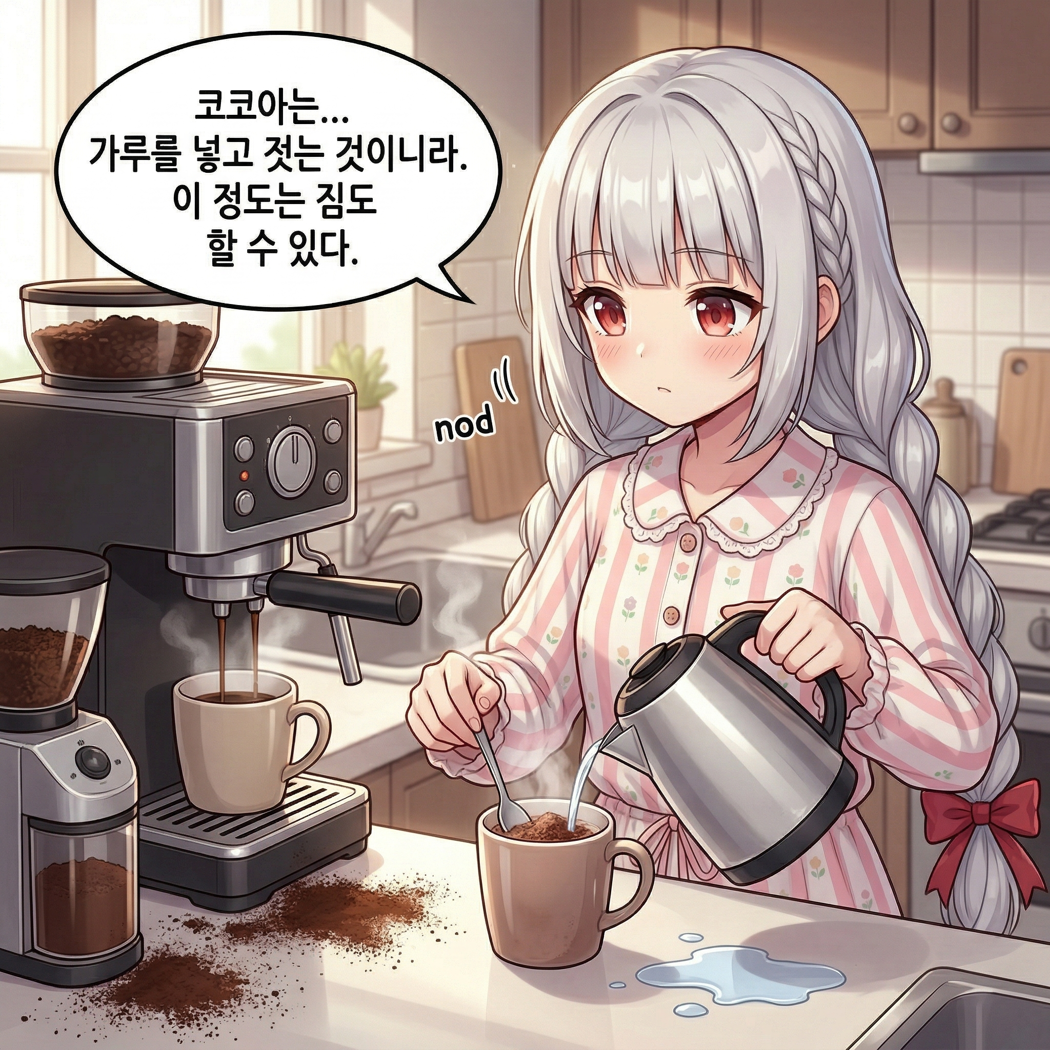 122화: 무대 뒤의 세 컵 (부제: 다시, 바쁜 아침) 004컷