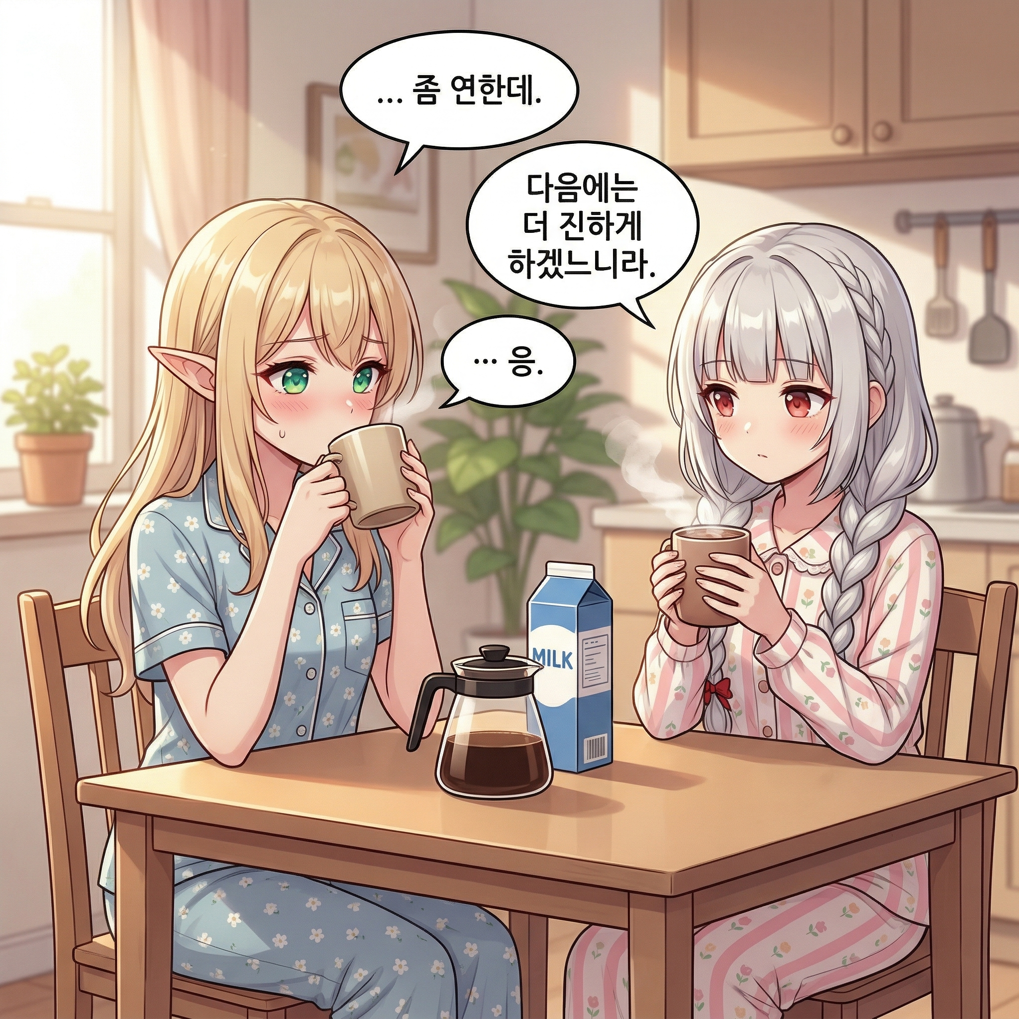 122화: 무대 뒤의 세 컵 (부제: 다시, 바쁜 아침) 008컷