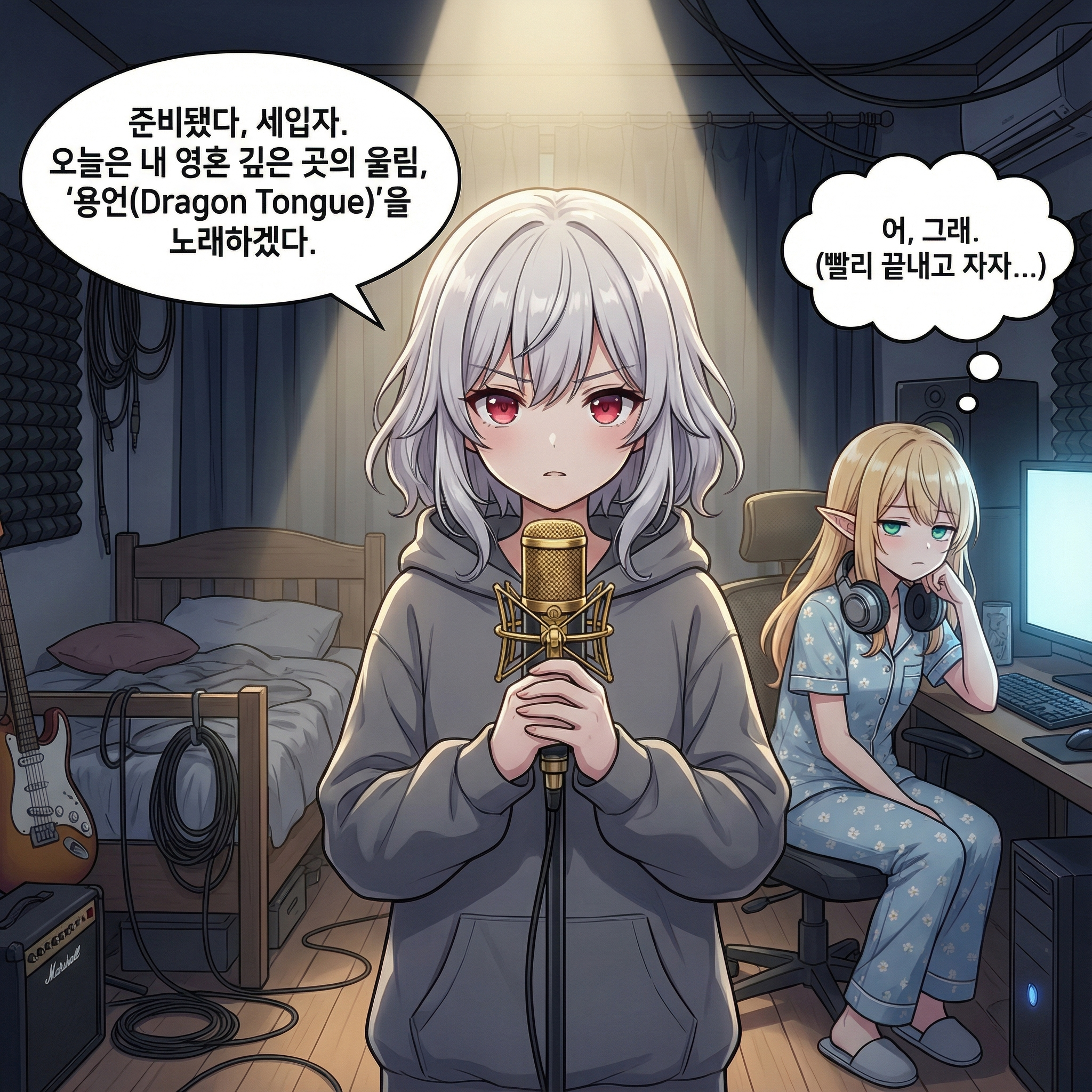 용의 언어 (부제: 가사가 왜 이래?) 001컷