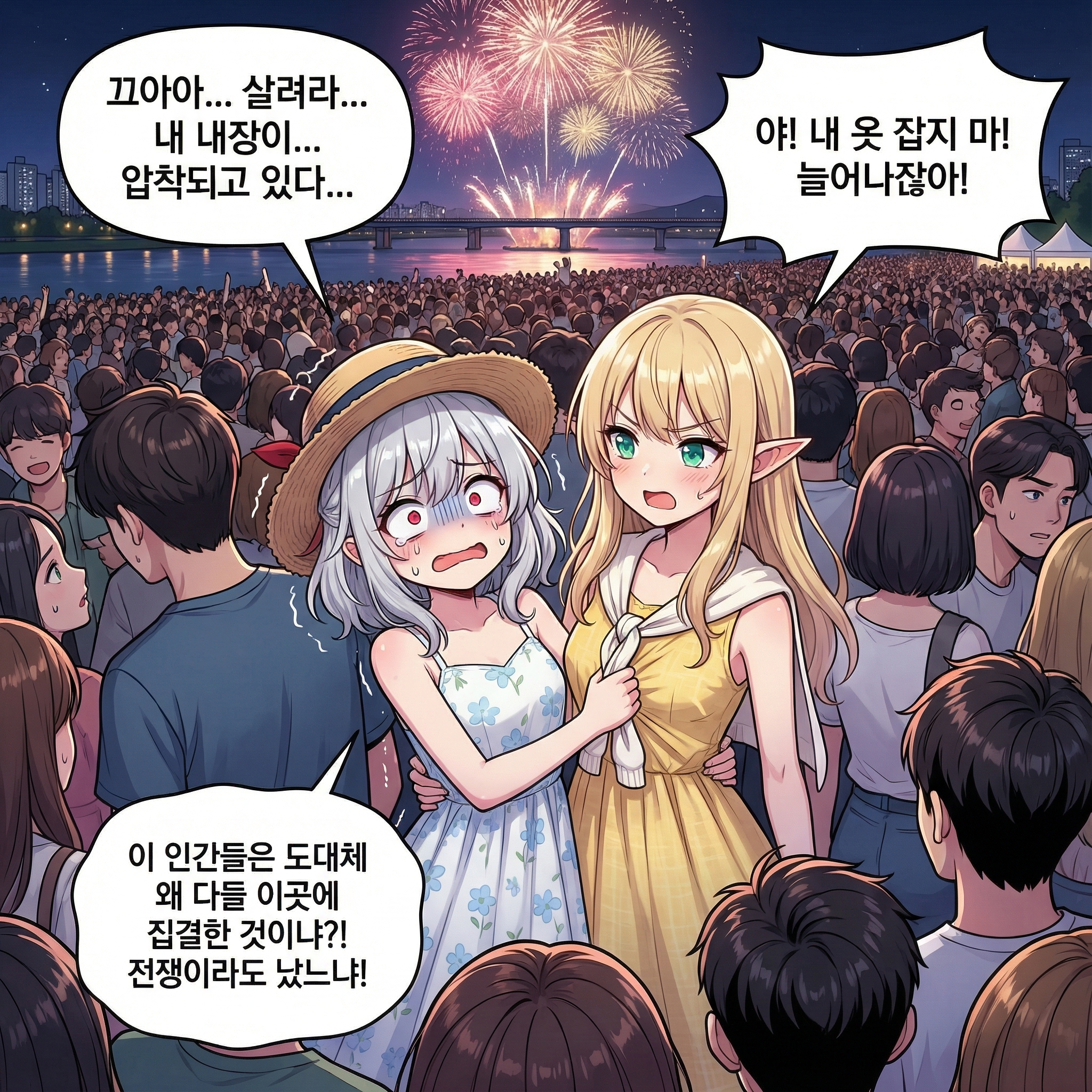 밤하늘의 전쟁 (부제: 불꽃놀이의 진실) 001컷