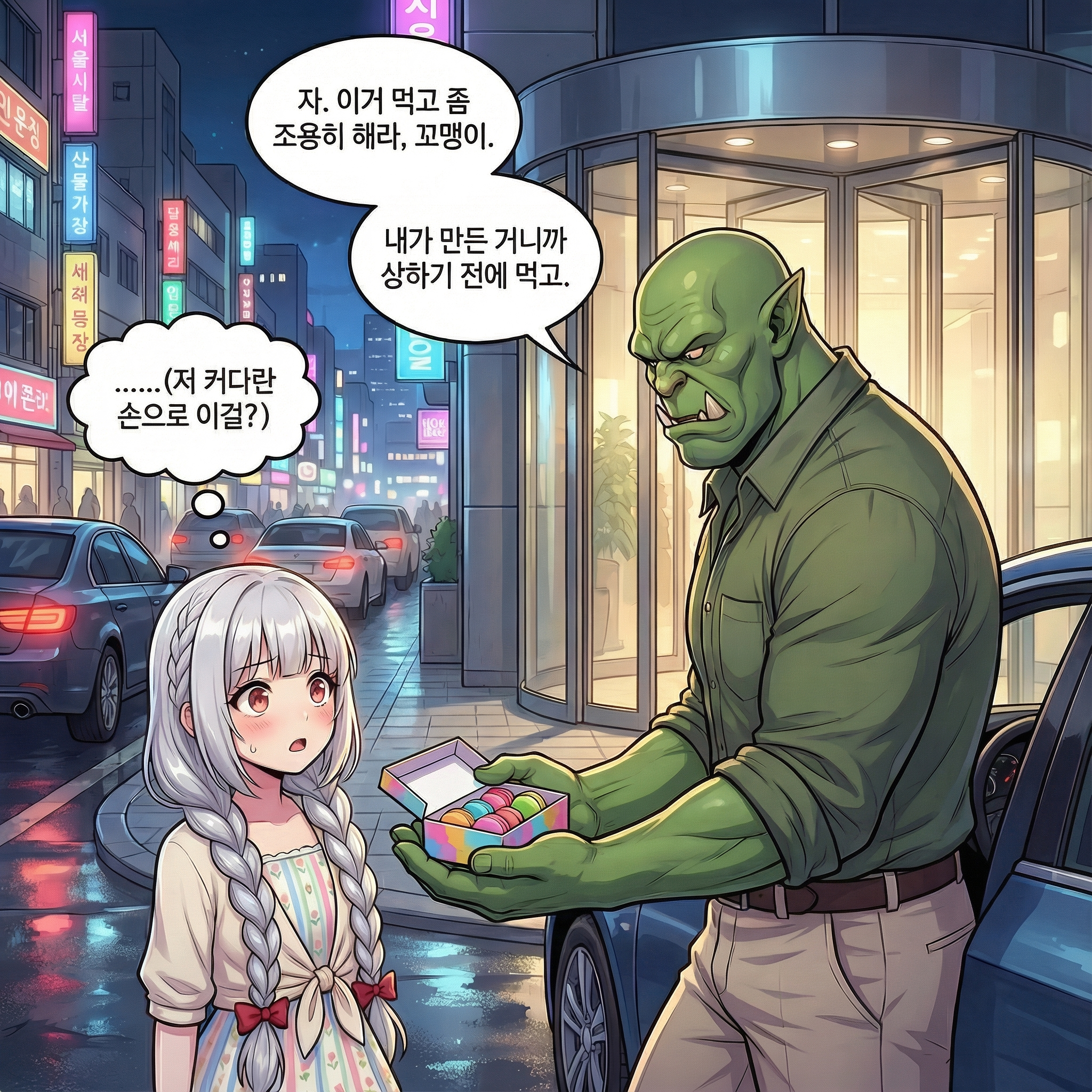 야근의 습격 (부제: 마카롱 깎는 오크) 008컷
