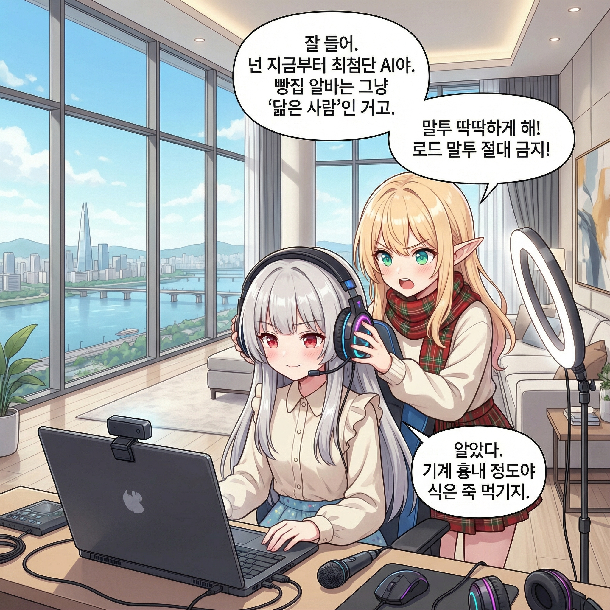 접속! AI 인터뷰 (부제: 발연기 드래곤) 002컷