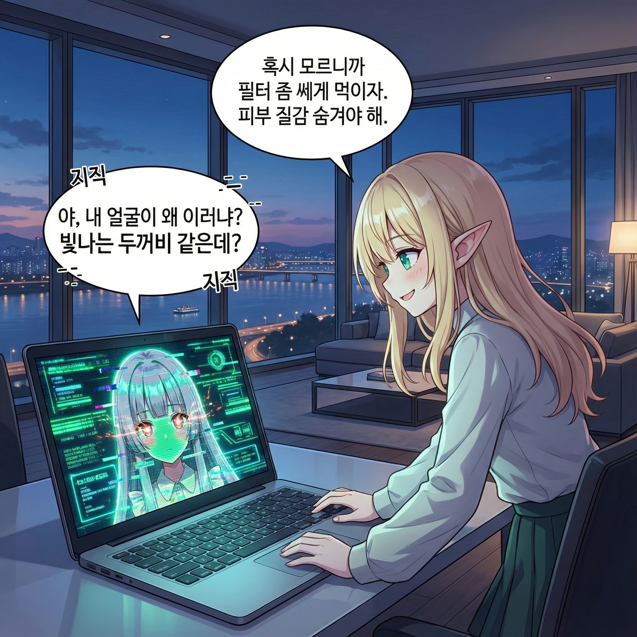 접속! AI 인터뷰 (부제: 발연기 드래곤) 003컷