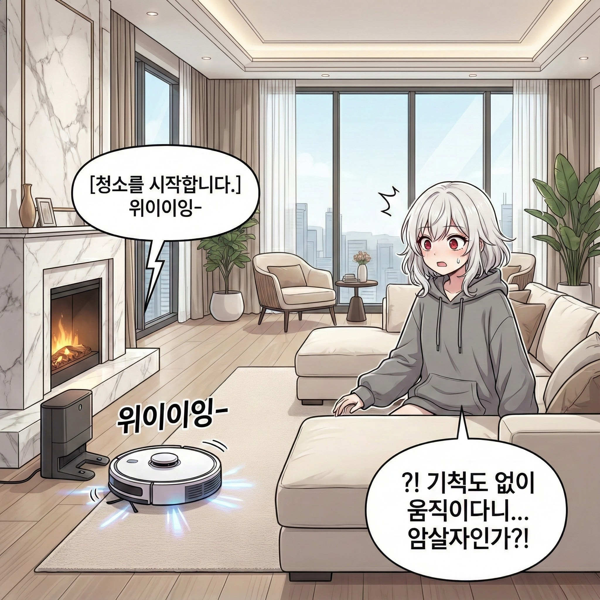 기계 마수와의 전쟁 (로봇 청소기) 002컷