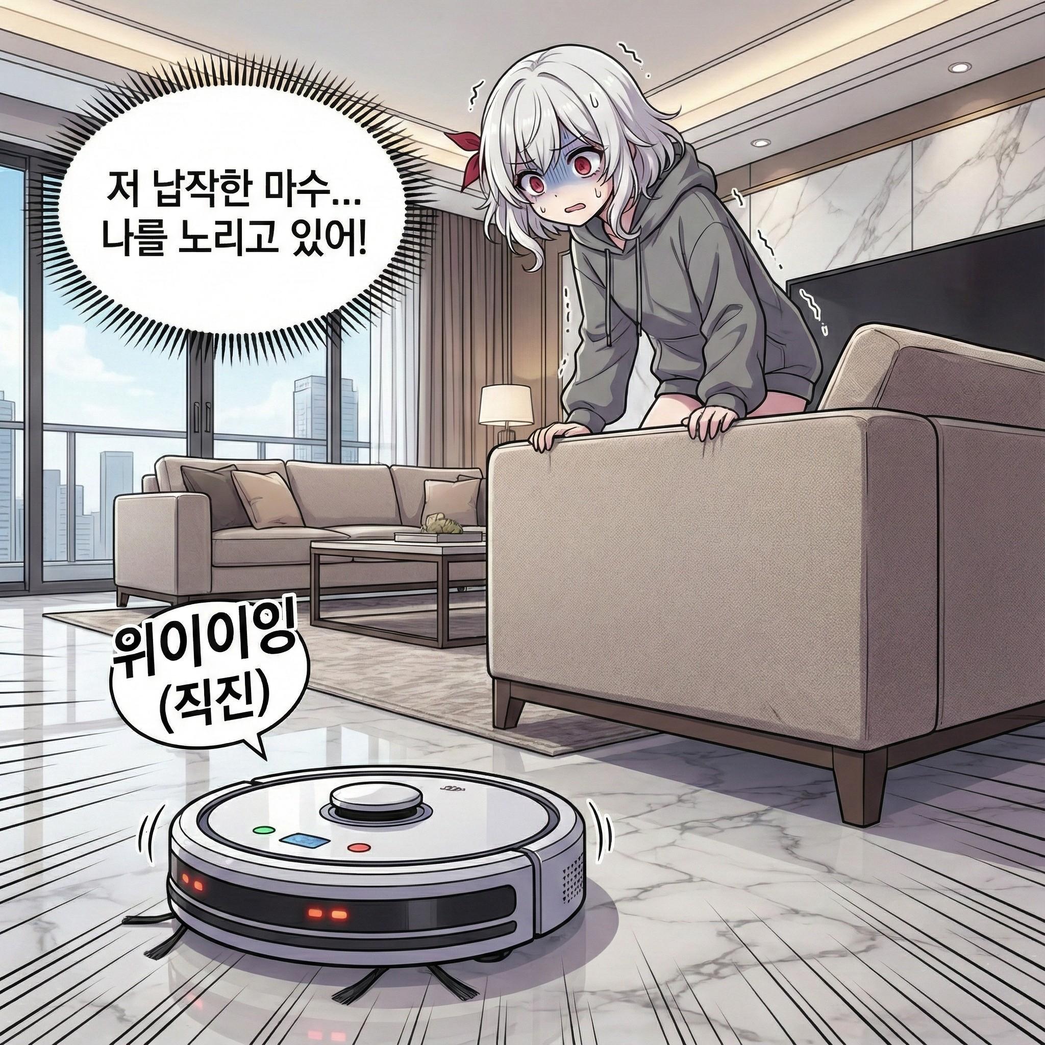 기계 마수와의 전쟁 (로봇 청소기) 003컷