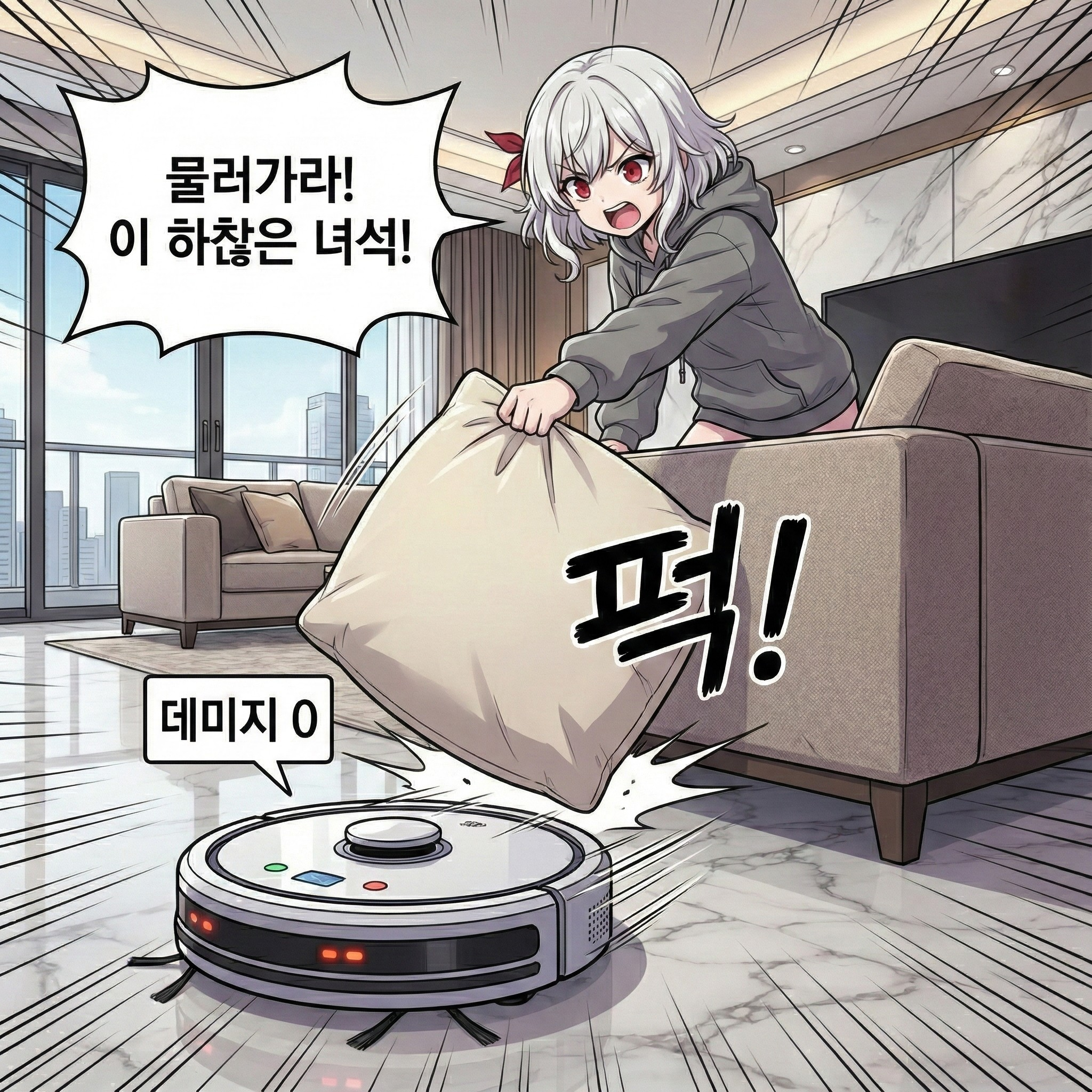 기계 마수와의 전쟁 (로봇 청소기) 004컷
