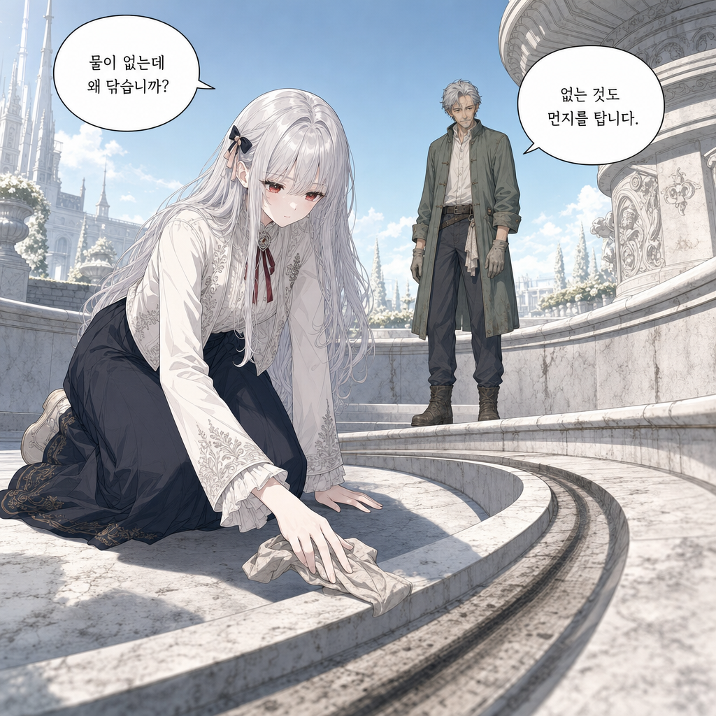 짐은 돌아가지 않기로 했다 003화 - 분수 청소 당번 003컷