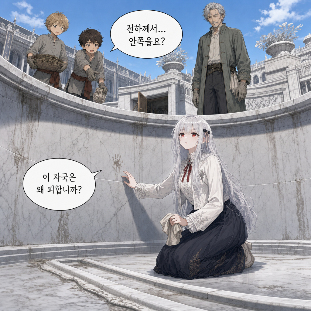 짐은 돌아가지 않기로 했다 003화 - 분수 청소 당번 007컷