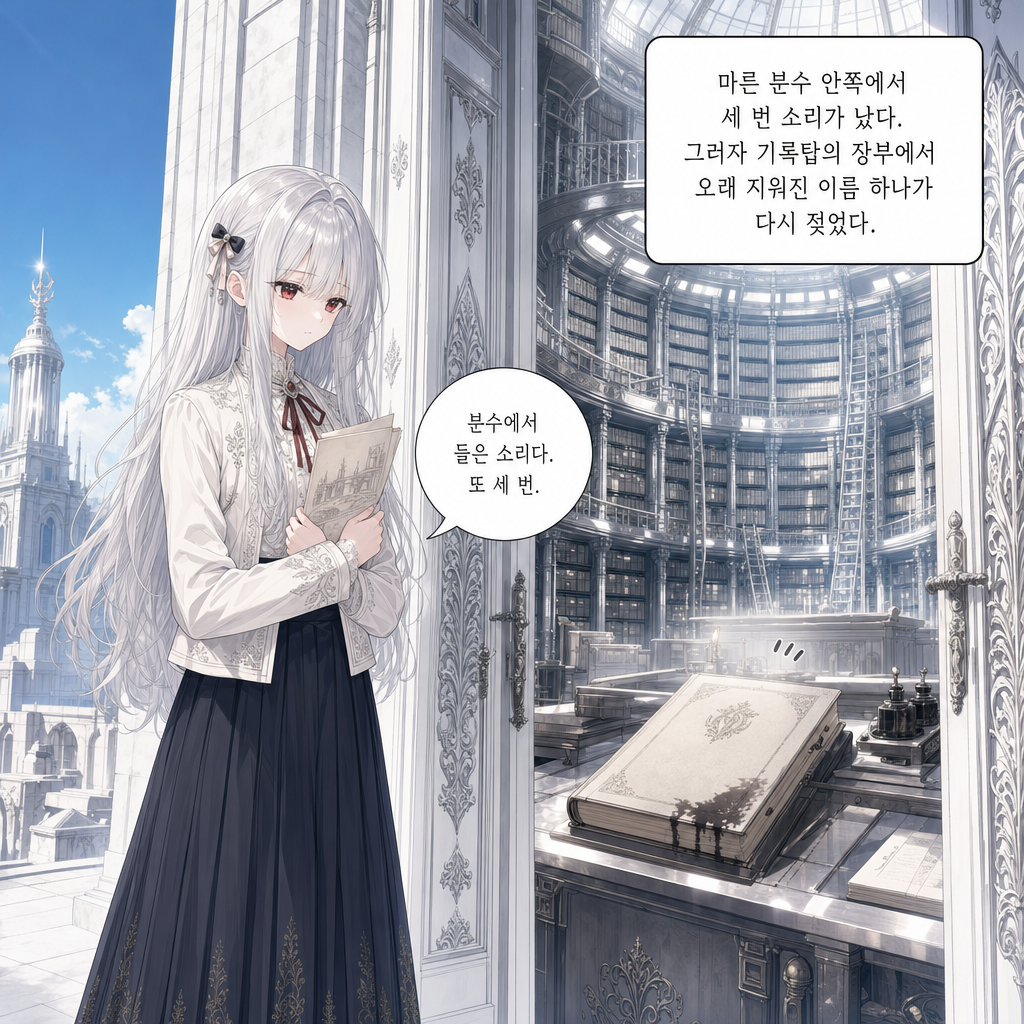 짐은 돌아가지 않기로 했다 004화 - 기록탑의 잉크 냄새 001컷