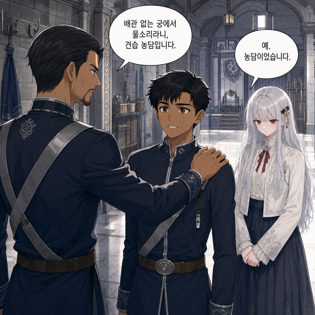 짐은 돌아가지 않기로 했다 006화 - 견습 근위의 소문 003컷