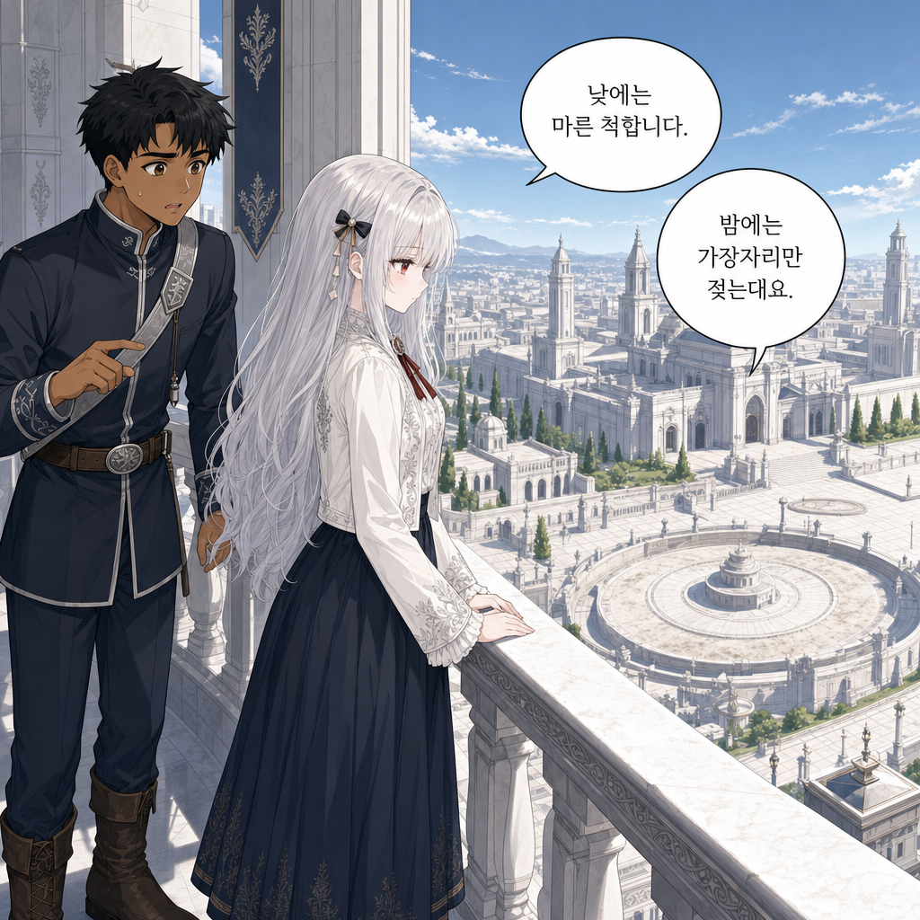 짐은 돌아가지 않기로 했다 006화 - 견습 근위의 소문 006컷