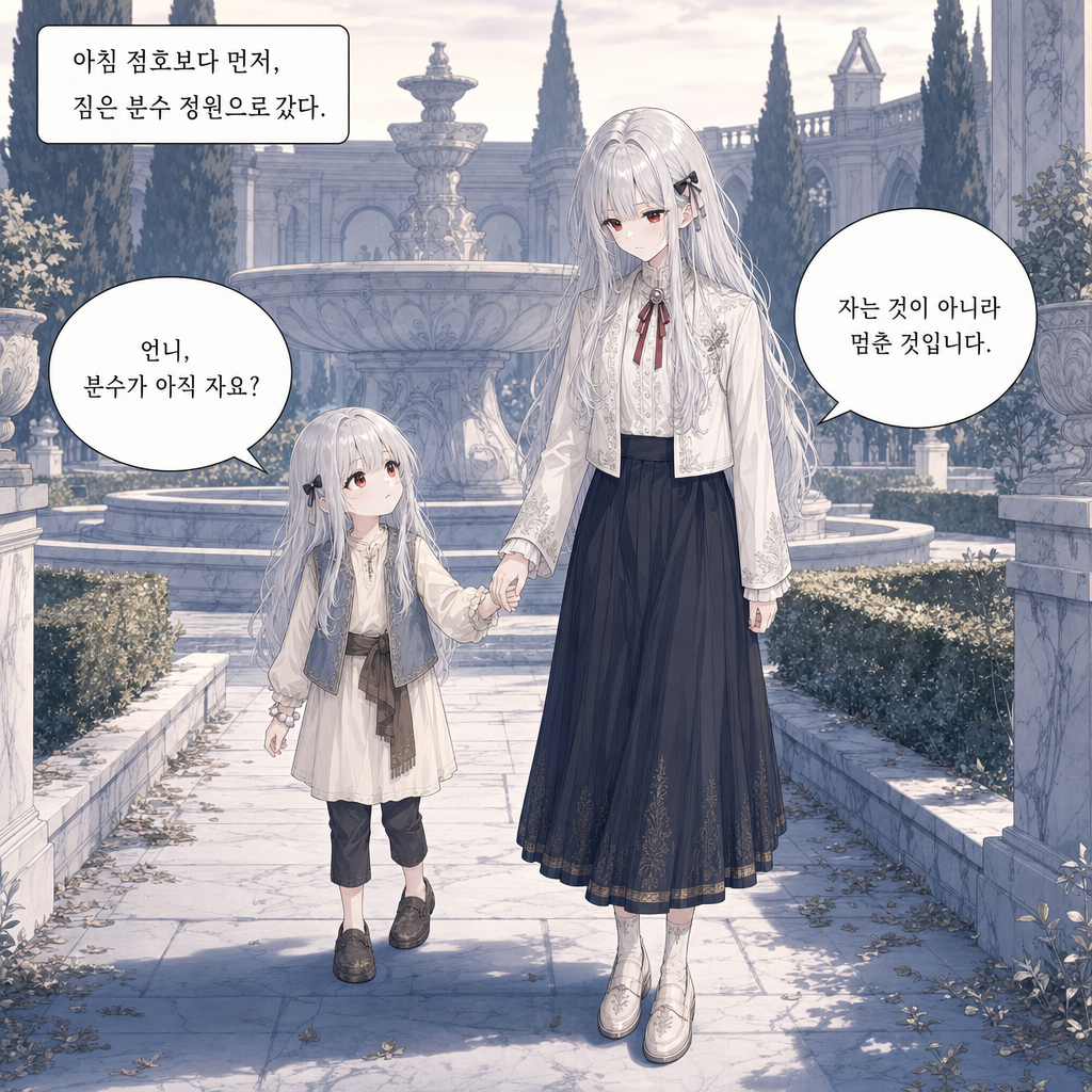 짐은 돌아가지 않기로 했다 025화 - 분수의 첫 금 001컷