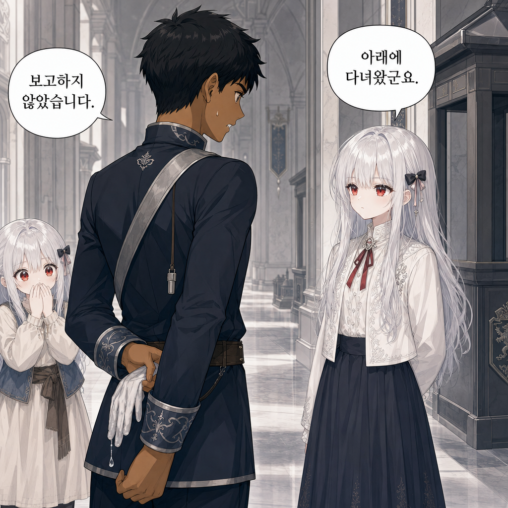 짐은 돌아가지 않기로 했다 028화 - 근위대 견습의 침묵 004컷