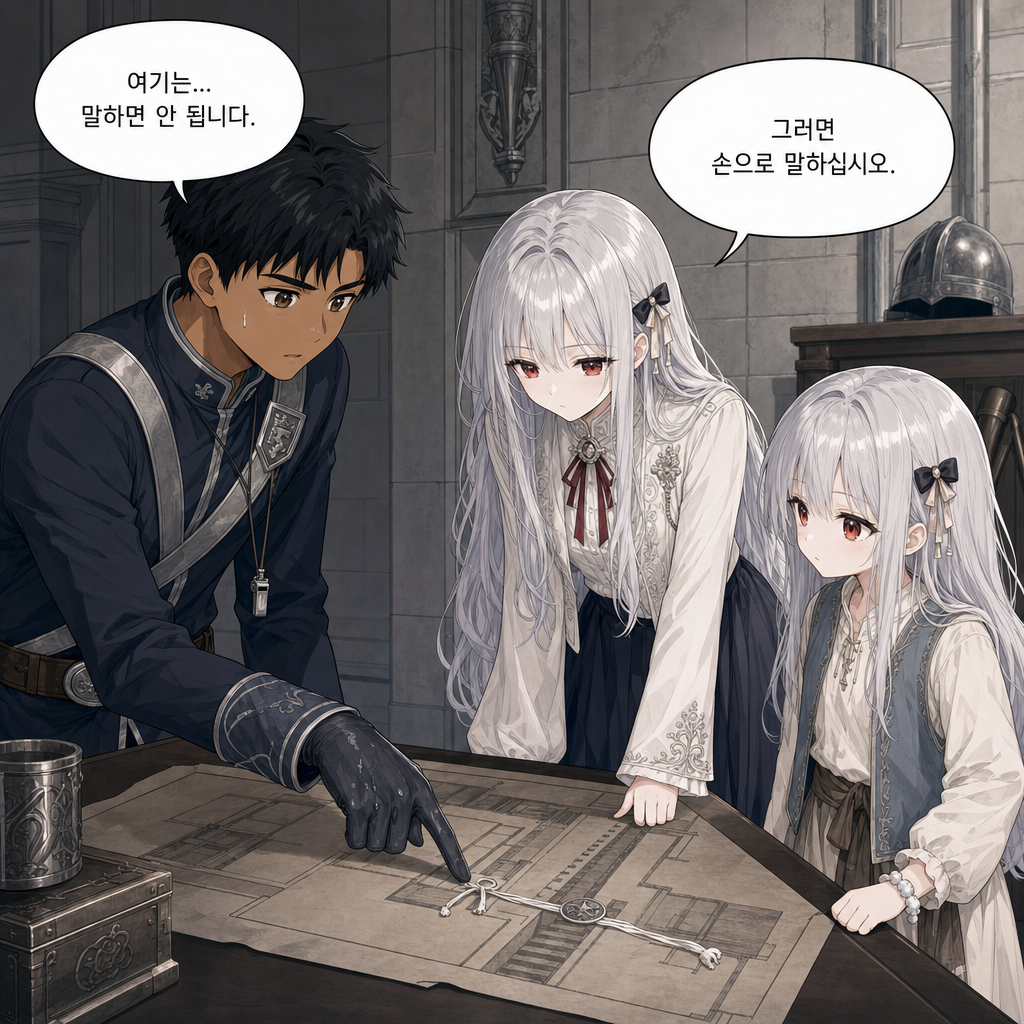 짐은 돌아가지 않기로 했다 028화 - 근위대 견습의 침묵 006컷