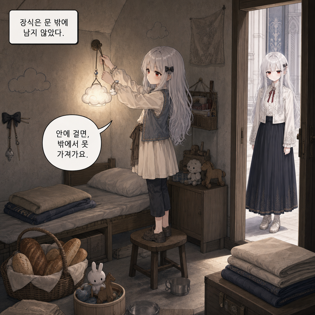 짐은 돌아가지 않기로 했다 030화 - 미아의 방에 남은 빛 002컷