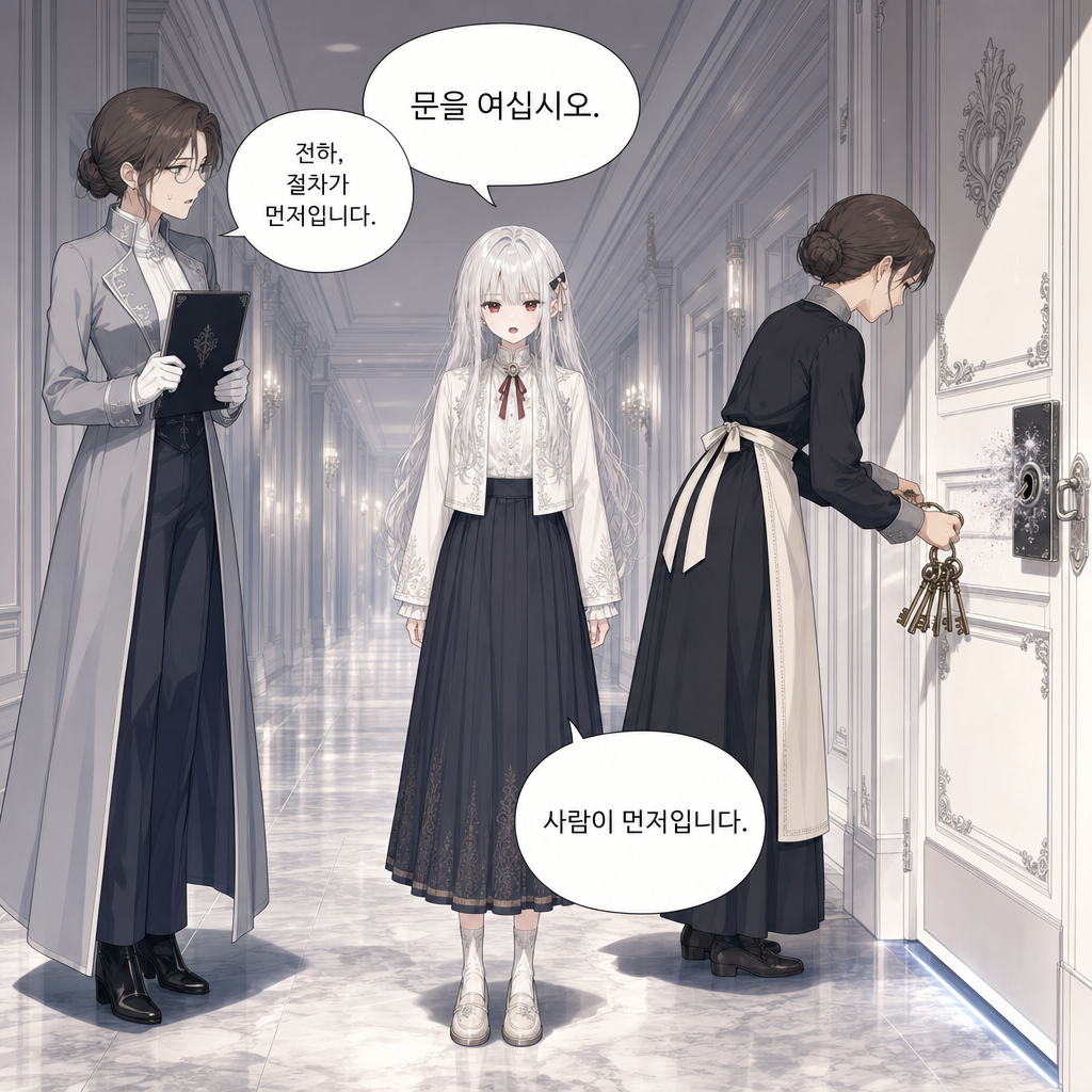 짐은 돌아가지 않기로 했다 031화 - 언니, 문이 이상해 008컷