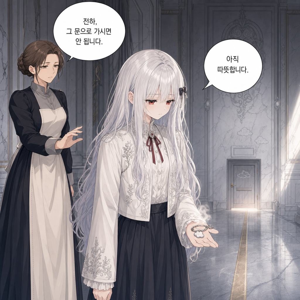 짐은 돌아가지 않기로 했다 038화 - 미아가 잠든 방 앞에서 001컷
