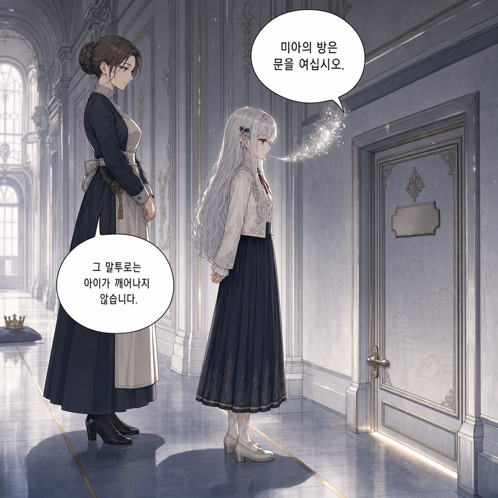 짐은 돌아가지 않기로 했다 038화 - 미아가 잠든 방 앞에서 004컷