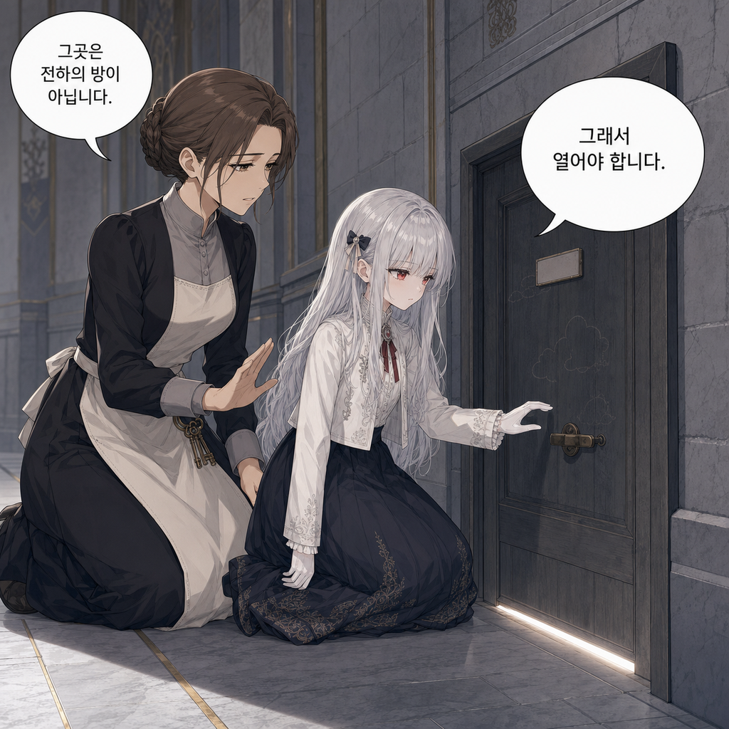 짐은 돌아가지 않기로 했다 038화 - 미아가 잠든 방 앞에서 006컷