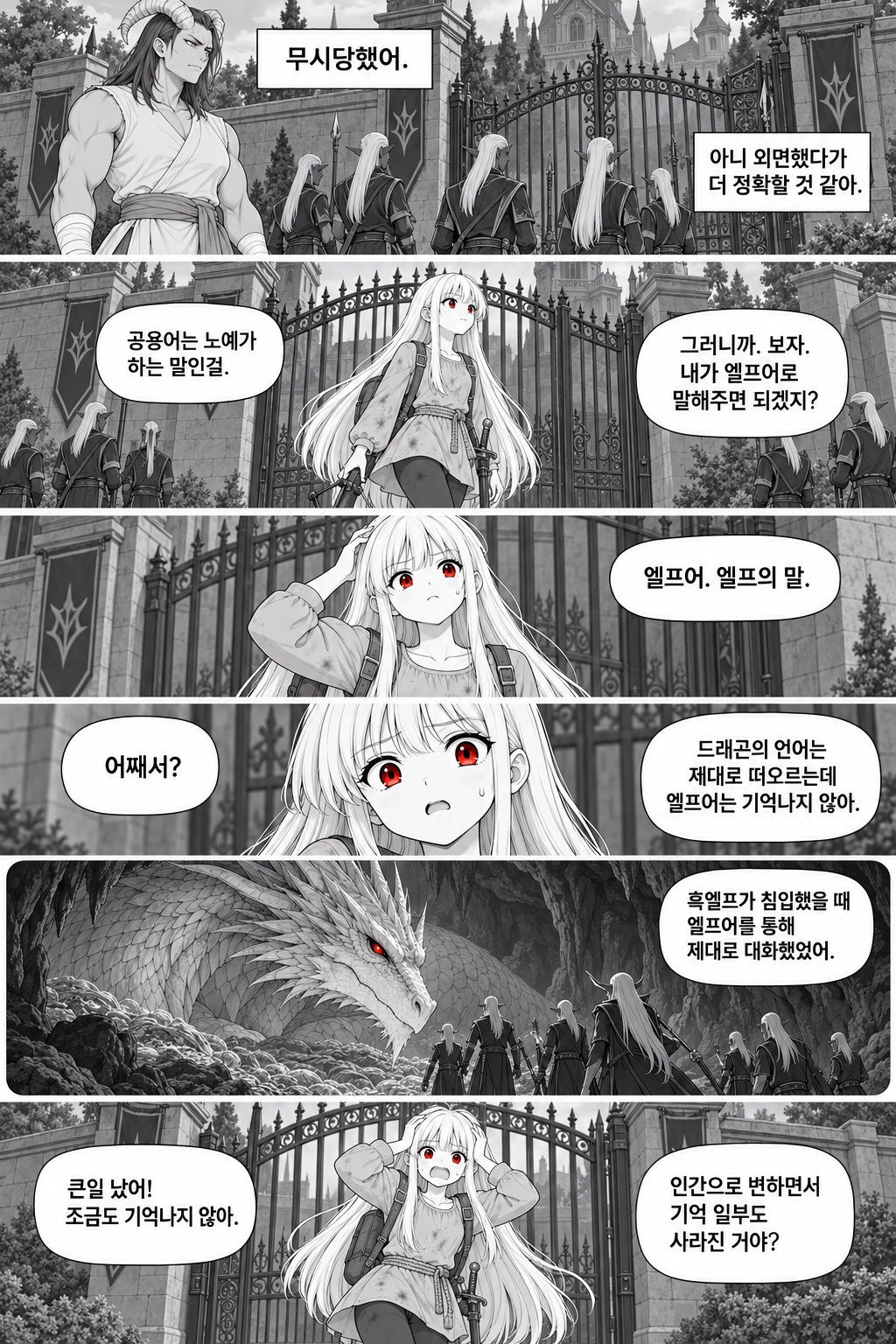 29화 잊어버린 엘프어, 원고 4 / 8