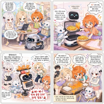 서빙 로봇의 붉은 경보음