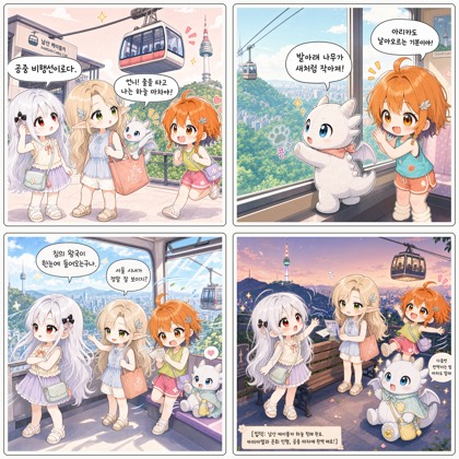 남산 케이블카와 하늘 마차